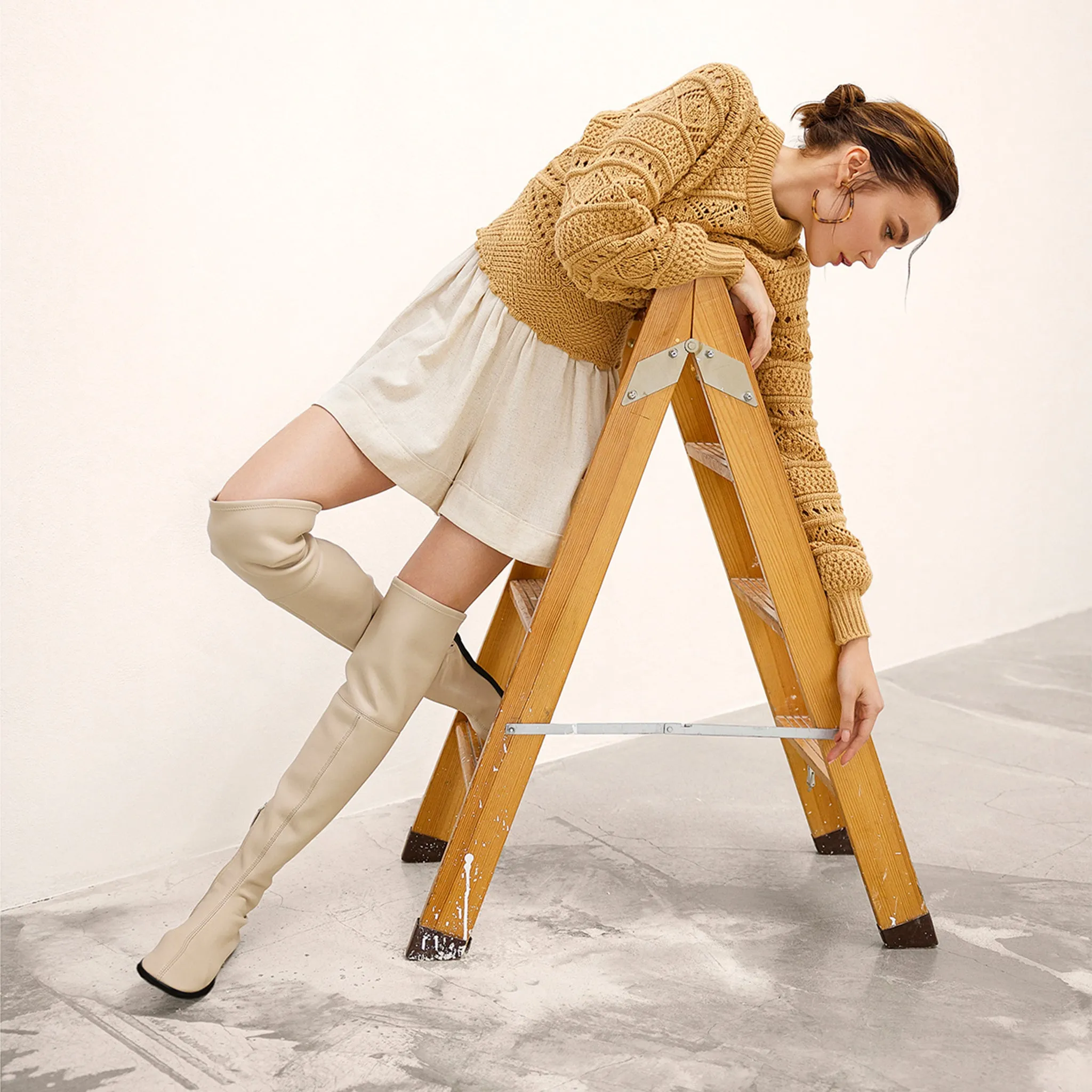 Linen-Cotton Shorts sold by POKOLOKO product image thumbnail 2