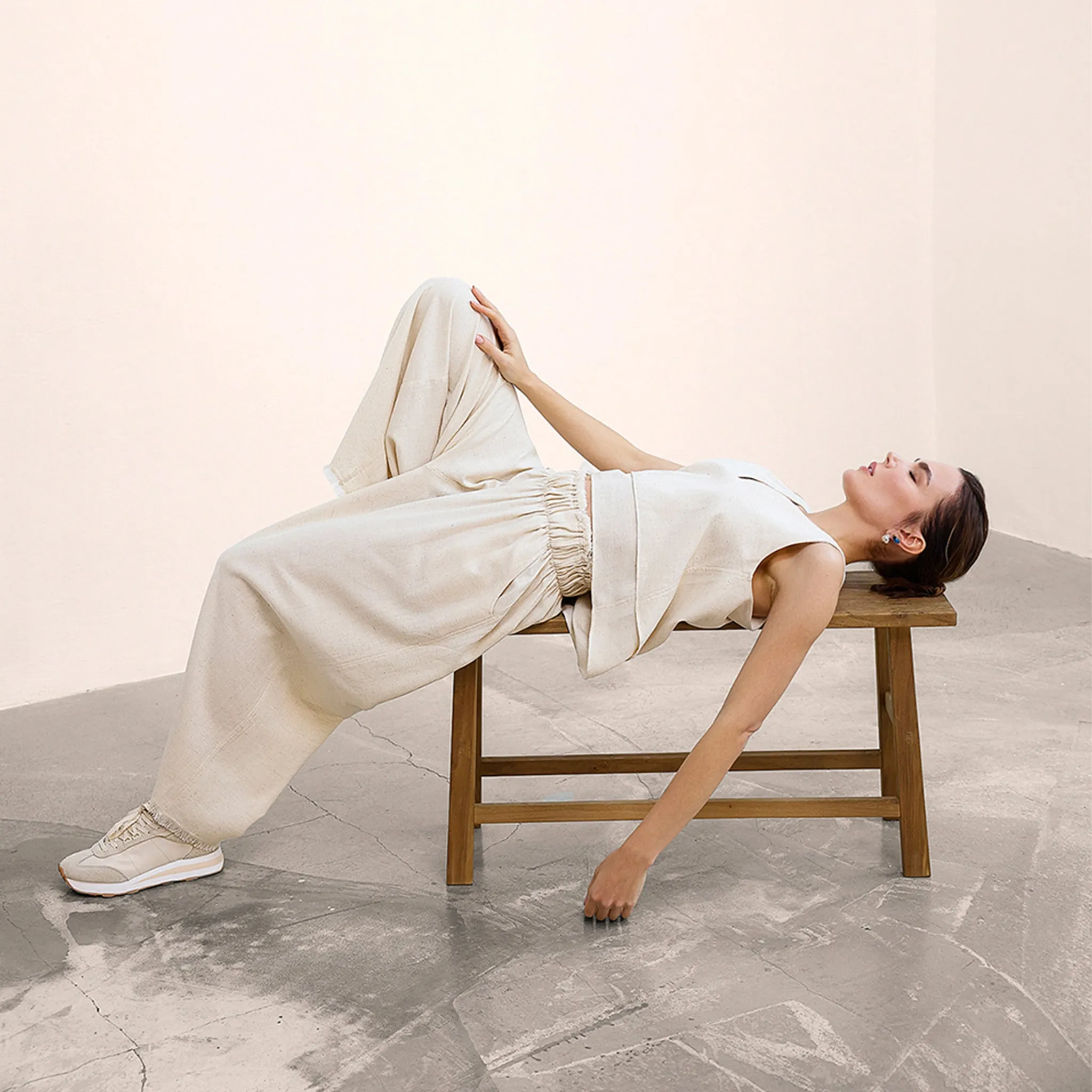 Linen-Cotton Palazzo Pants sold by POKOLOKO product image thumbnail 2