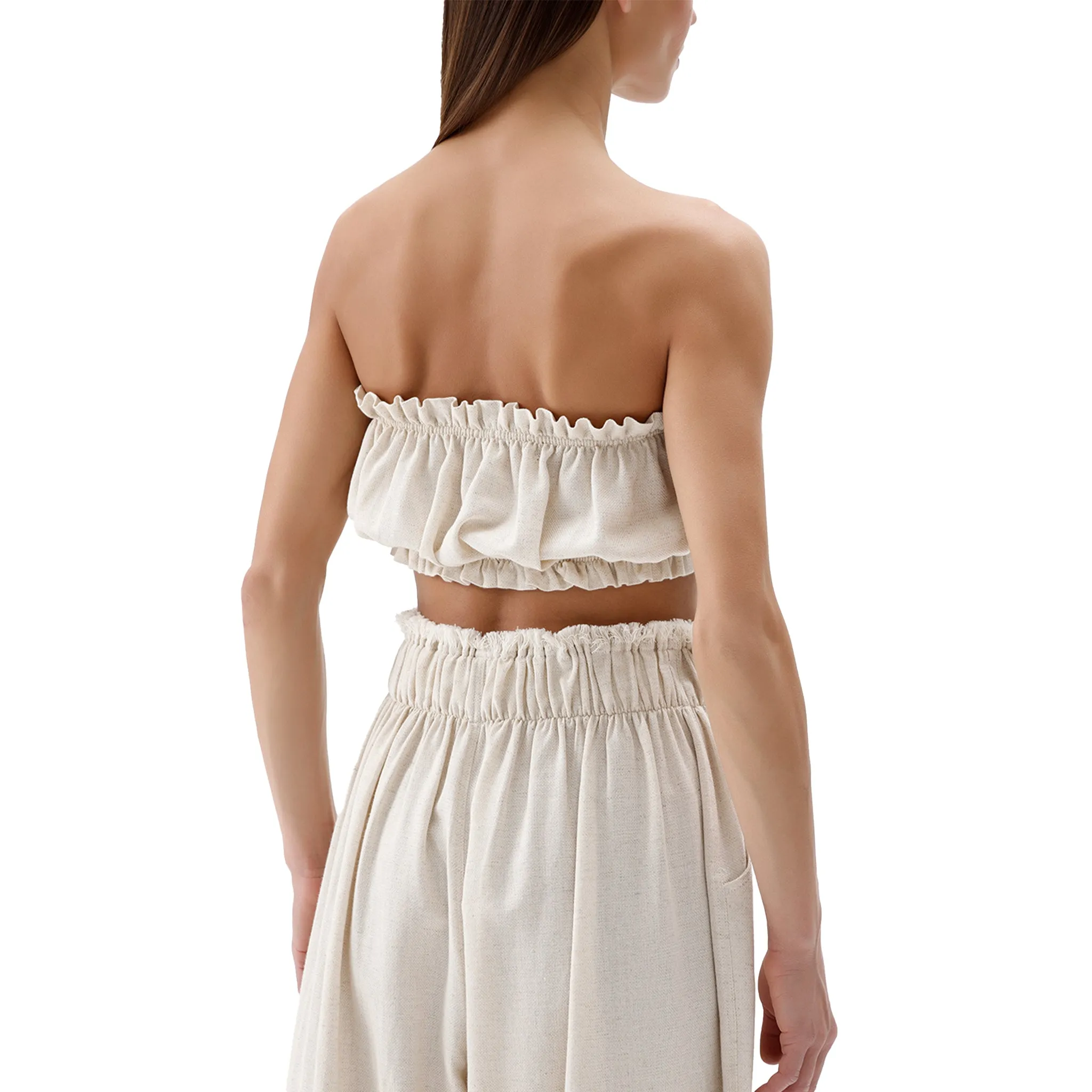 Linen-Cotton Bandeau Top sold by POKOLOKO product image thumbnail 5