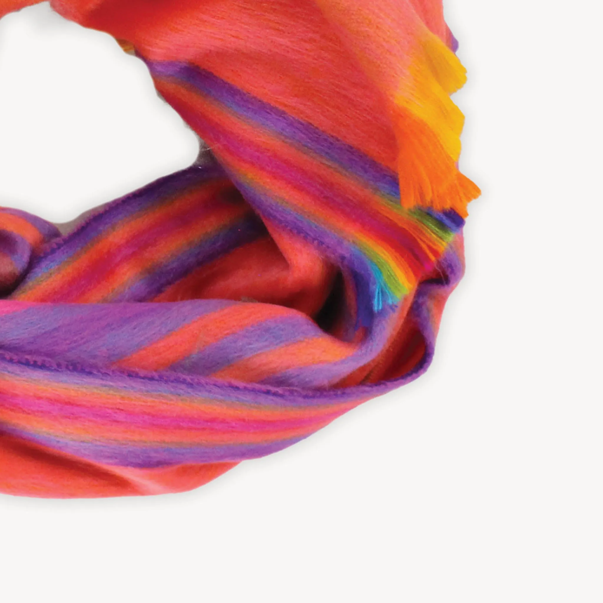 Alpaca Seamless Multi Stripe Scarf sold by POKOLOKO product image thumbnail 2