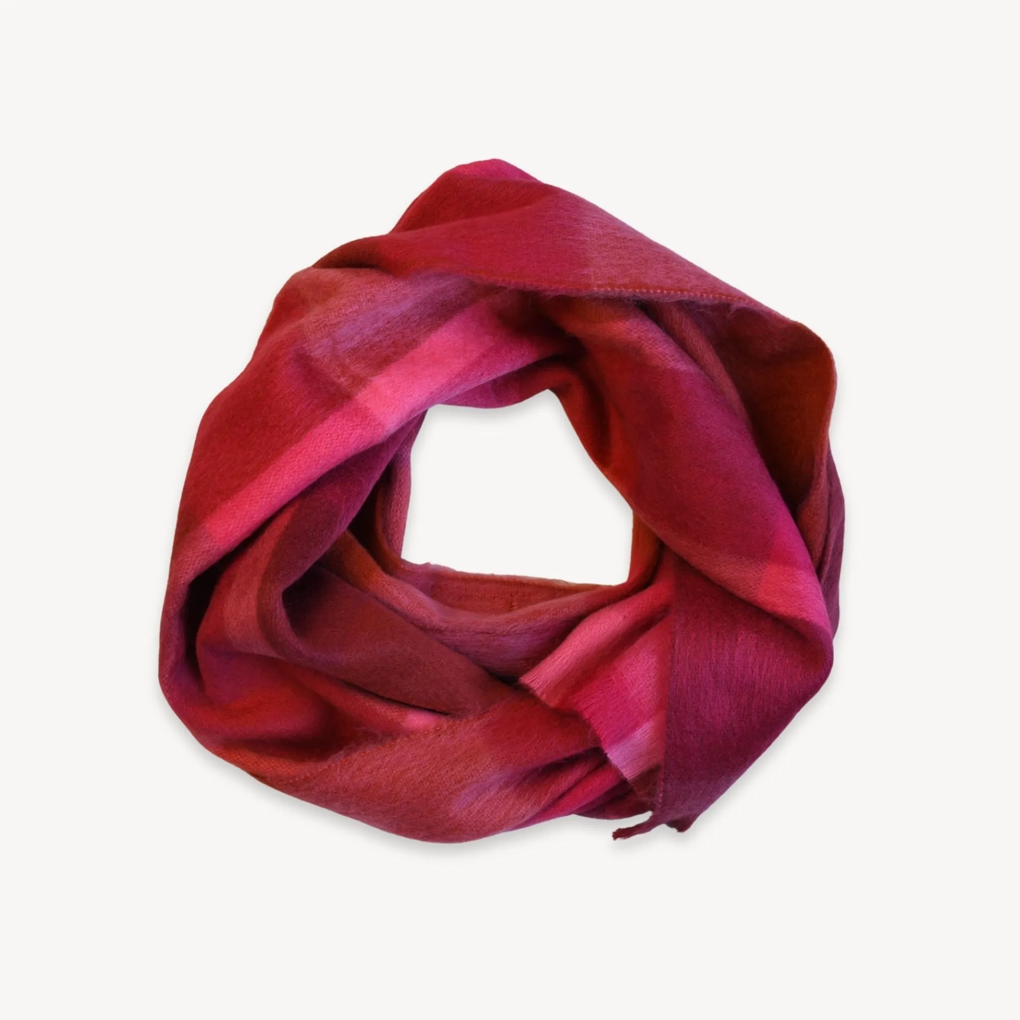 Alpaca Seamless Plaid Scarf sold by POKOLOKO product image thumbnail 4