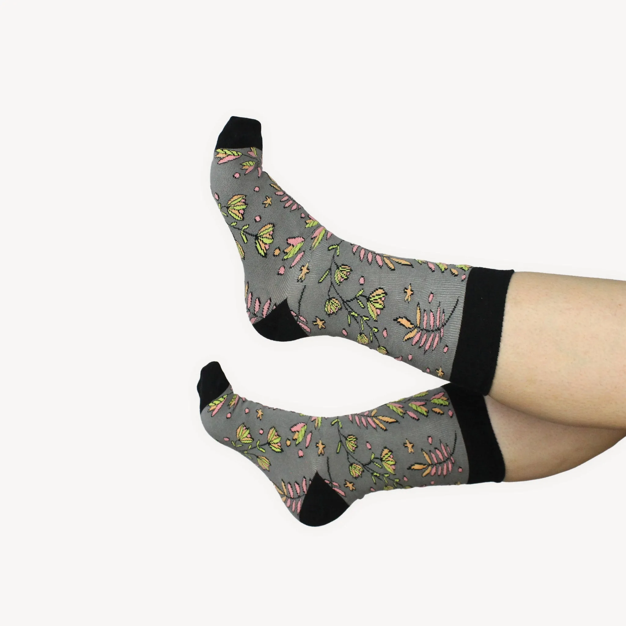Night Floral Pima Socks sold by POKOLOKO product image thumbnail 4