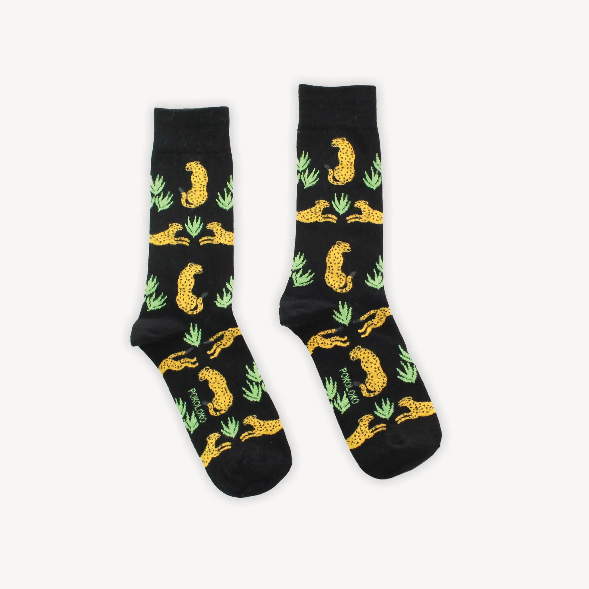 Cheetah Pima Socks sold by POKOLOKO