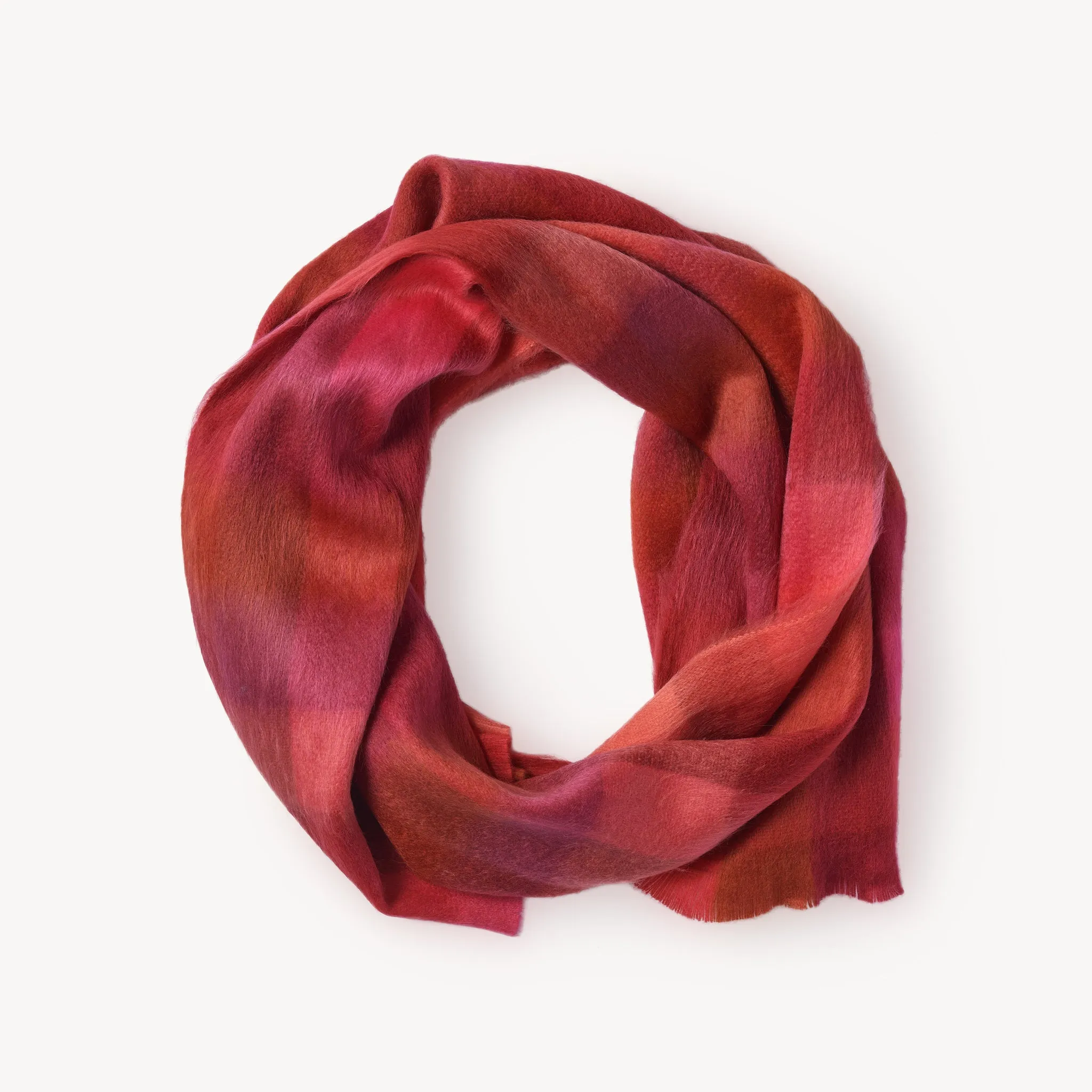 Alpaca Seamless Check Scarf sold by POKOLOKO