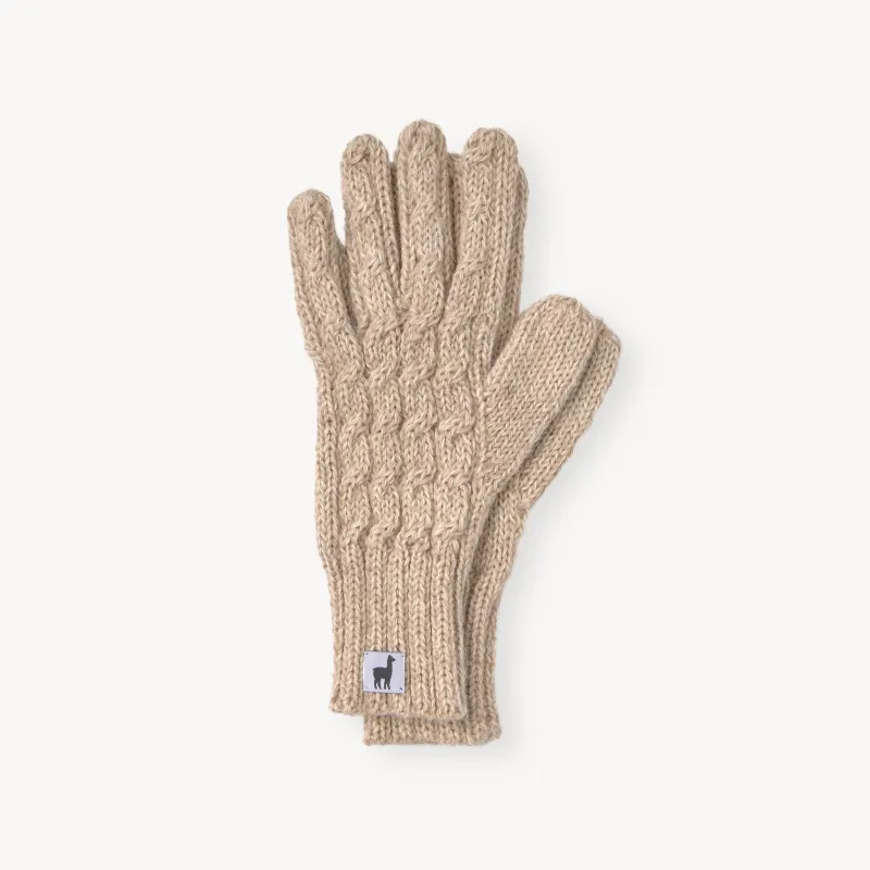 Hand-Knit Alpaca Gloves sold by POKOLOKO