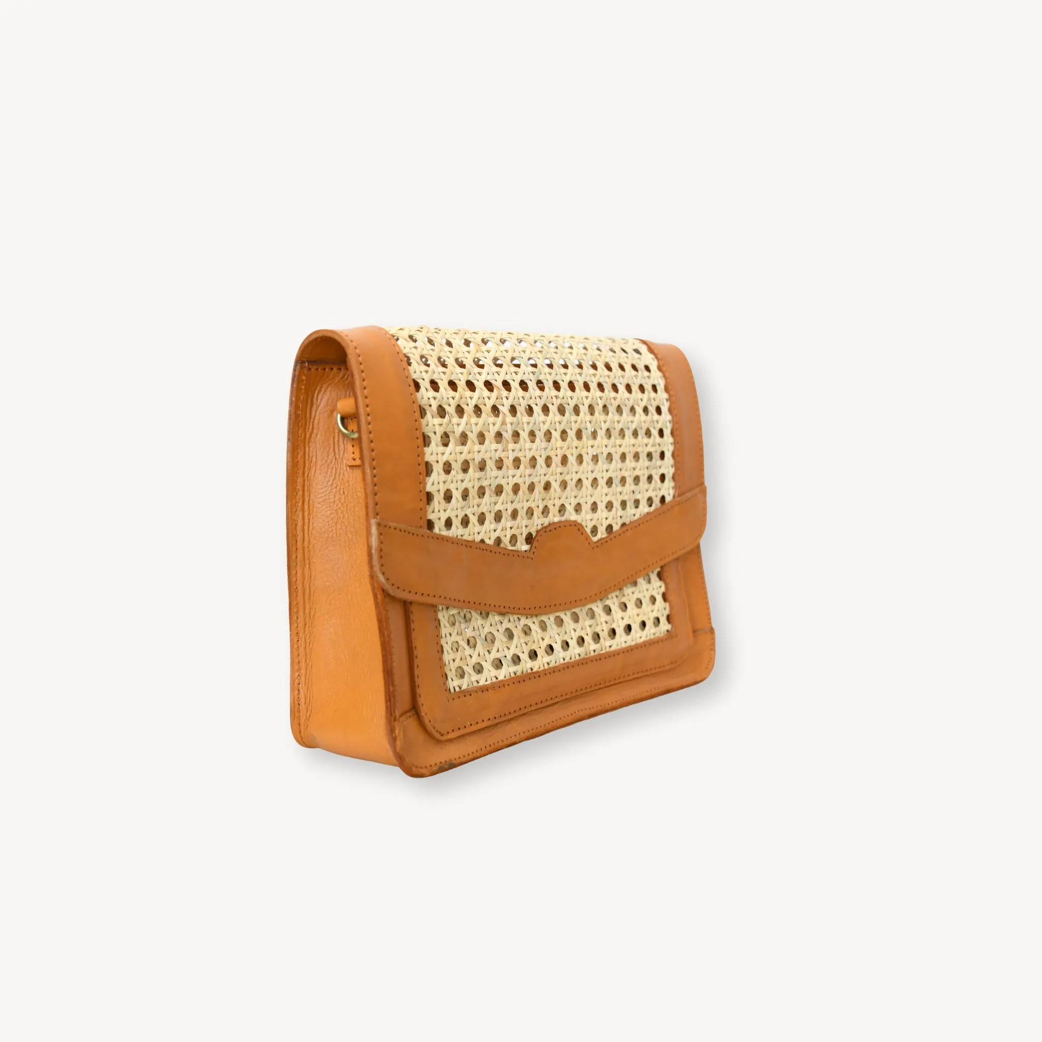 Leather Bag with Cane Accent - Rectangle sold by POKOLOKO product image thumbnail 4