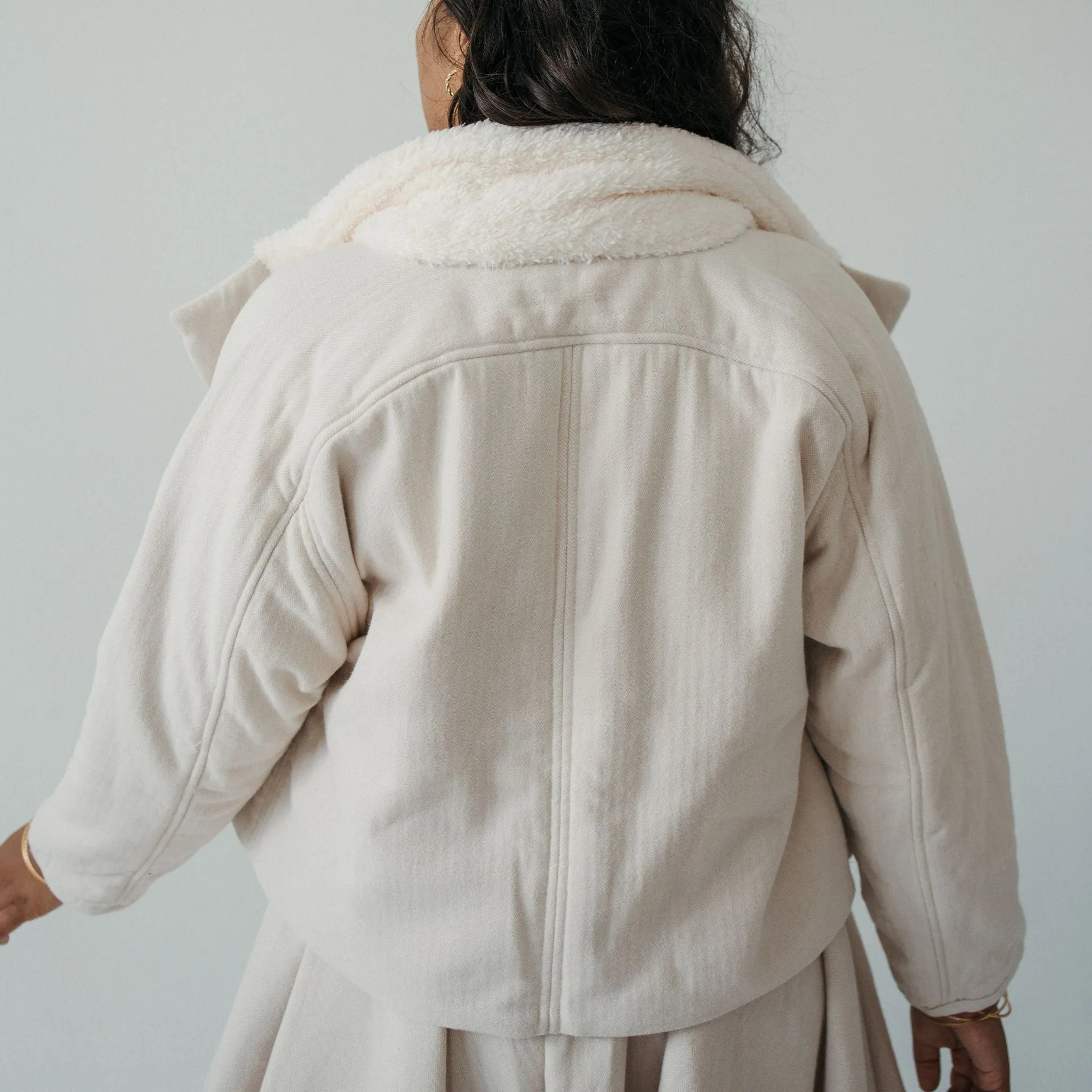 Herringbone Sherpa Jacket sold by POKOLOKO product image thumbnail 5