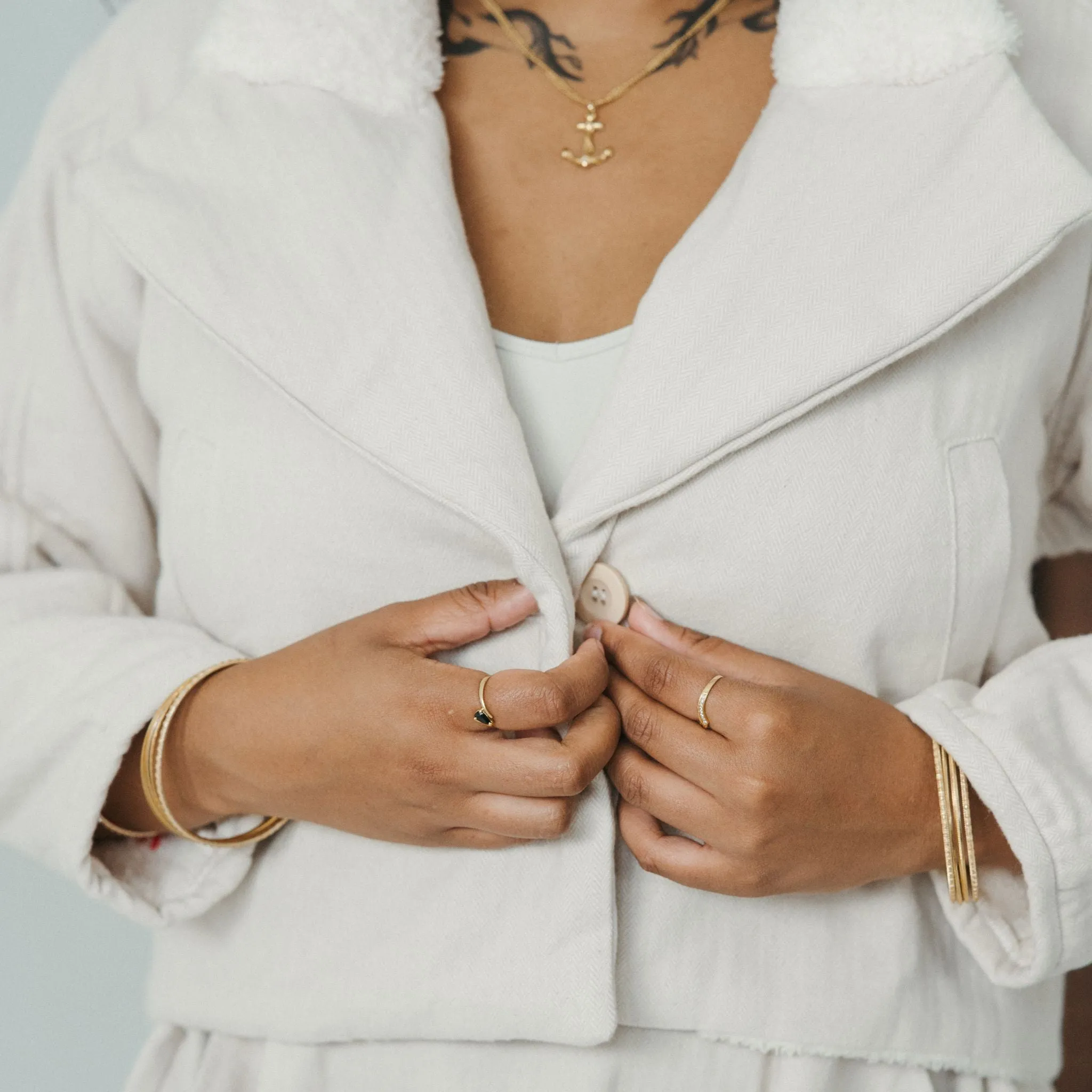 Herringbone Sherpa Jacket sold by POKOLOKO product image thumbnail 3