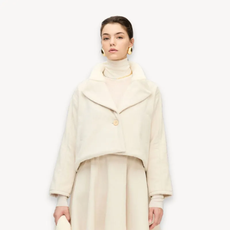 Herringbone Sherpa Jacket sold by POKOLOKO