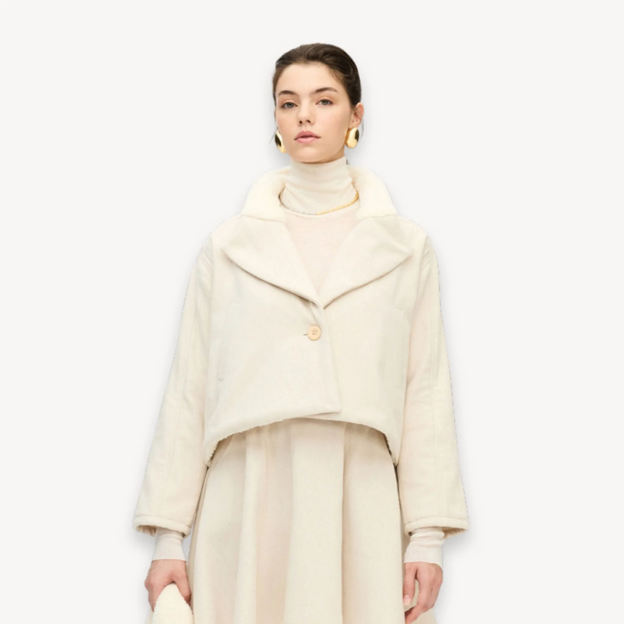 Herringbone Sherpa Jacket sold by POKOLOKO