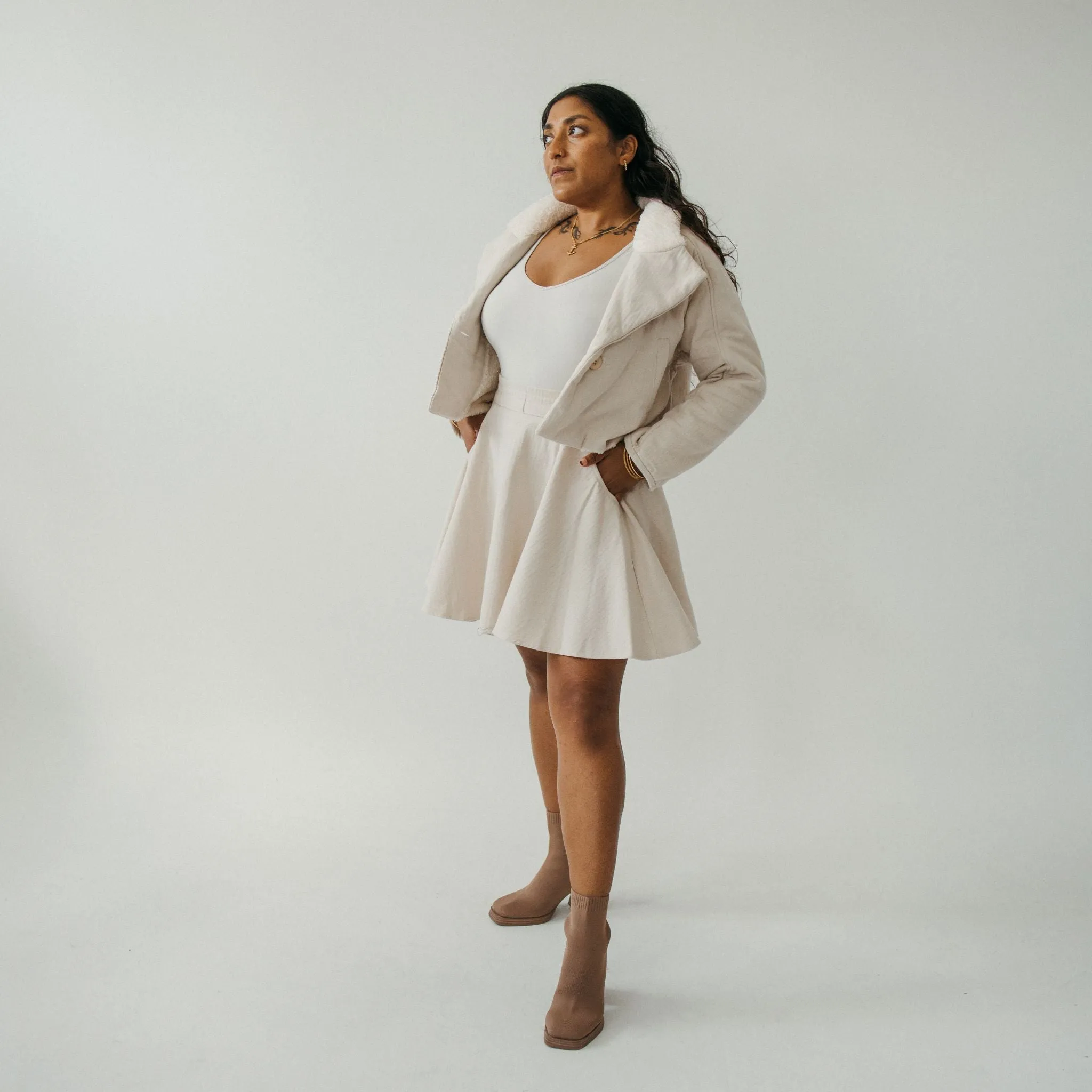 Herringbone Sherpa Jacket sold by POKOLOKO product image thumbnail 2