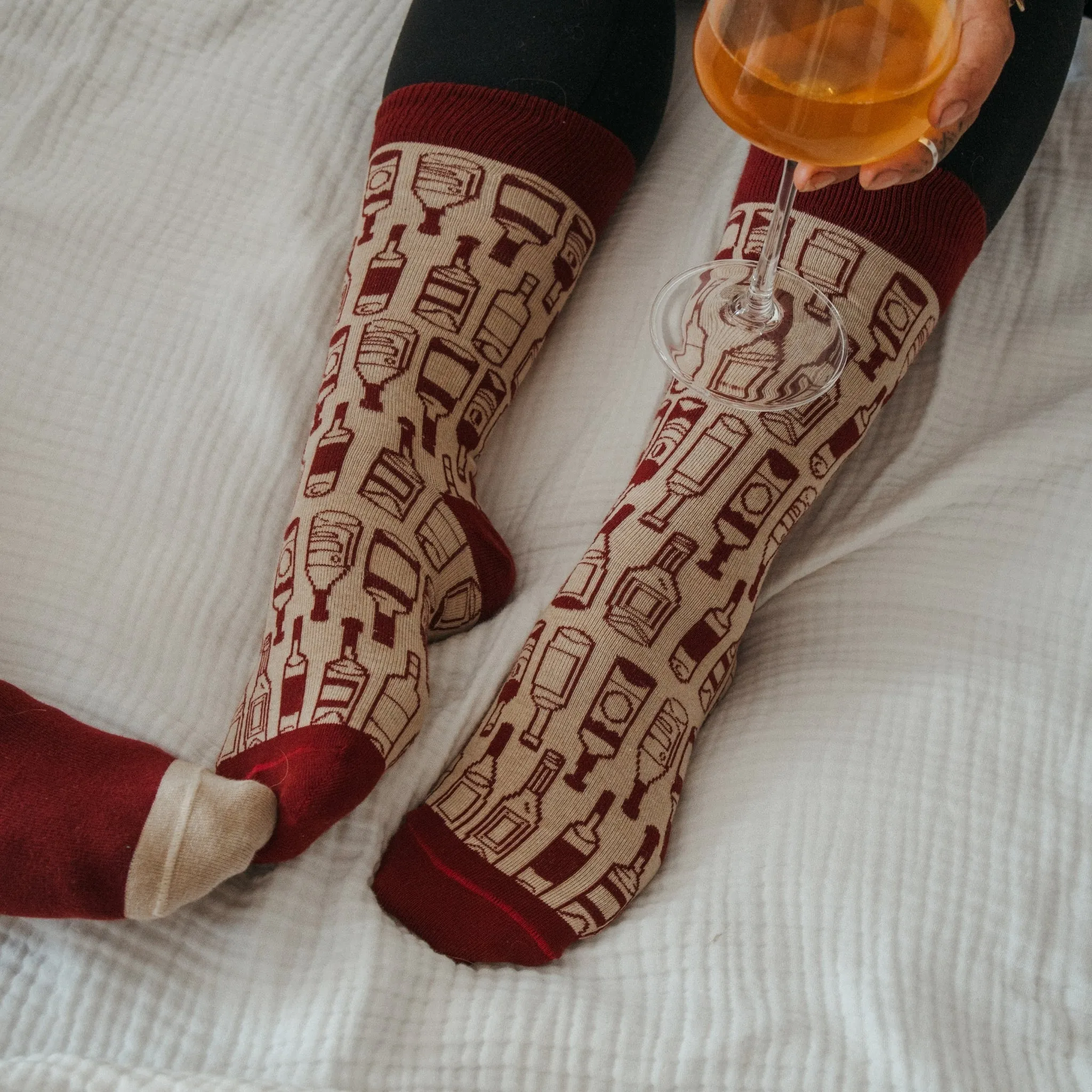 More Wine Pima Socks - Pack of 2 sold by POKOLOKO product image thumbnail 4