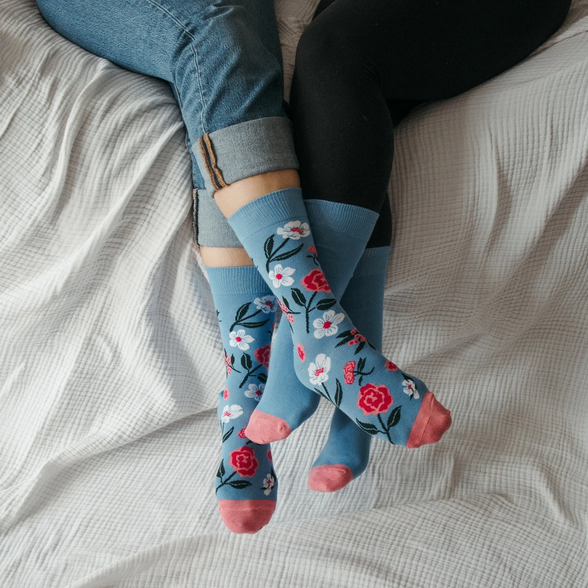 Vintage Floral Pima Socks - Pack of 2 sold by POKOLOKO product image thumbnail 5