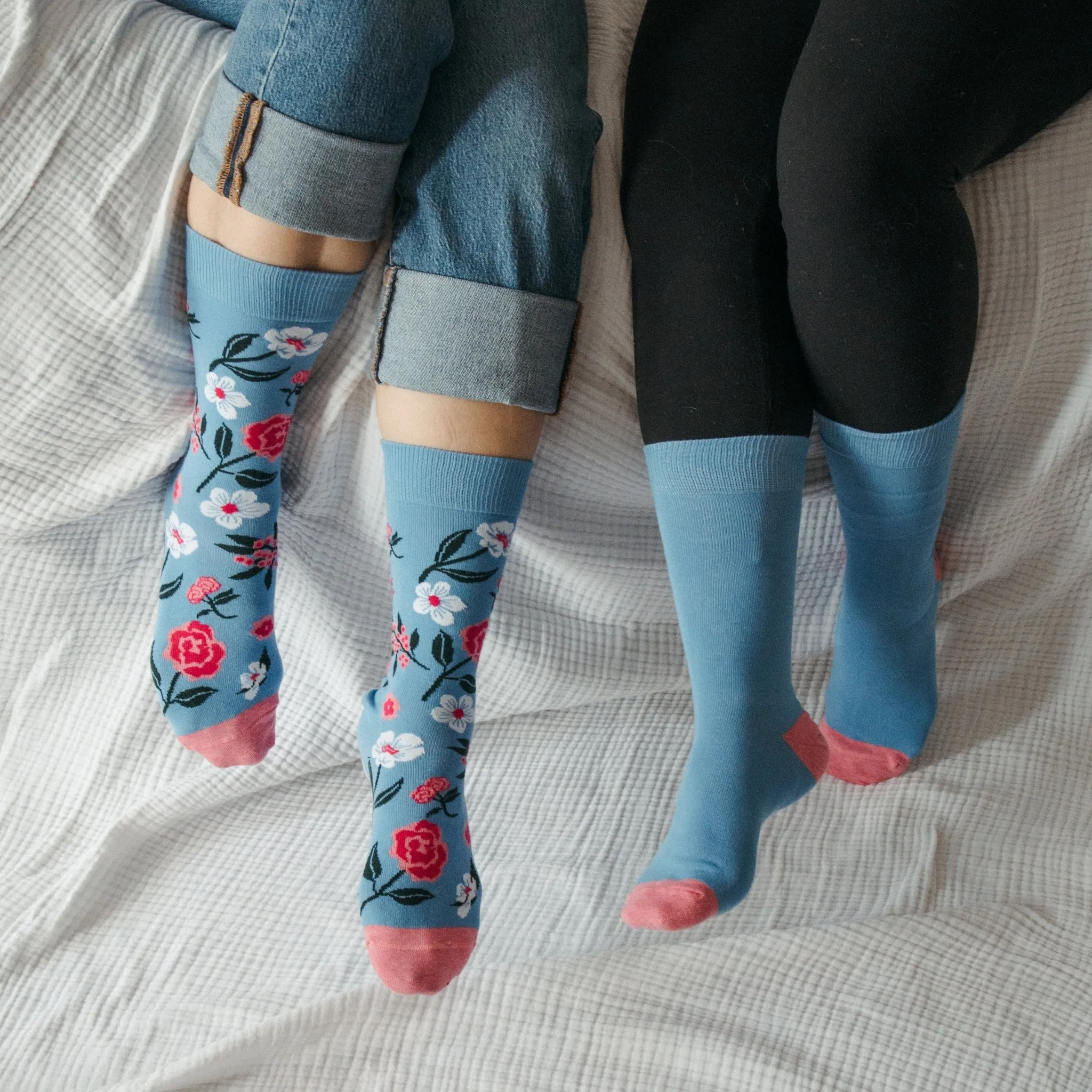 Vintage Floral Pima Socks - Pack of 2 sold by POKOLOKO product image thumbnail 2