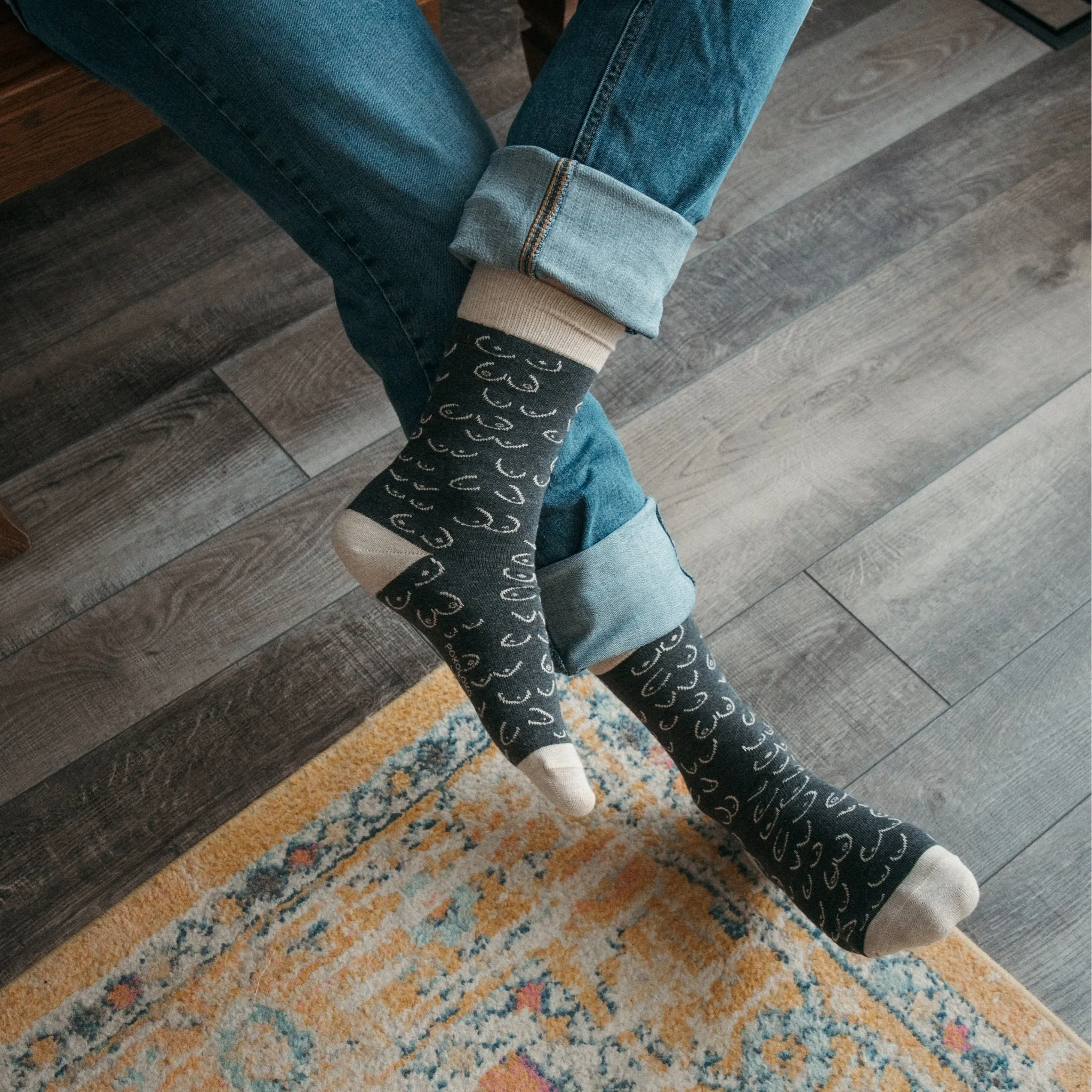 Boobie Pima Socks - Pack of 2 sold by POKOLOKO product image thumbnail 5