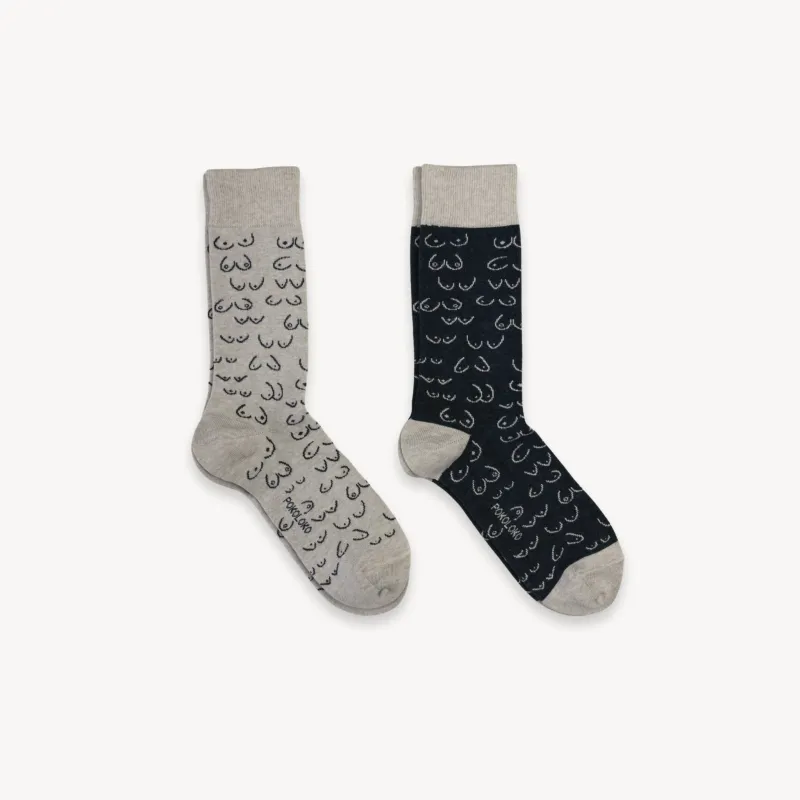 Boobie Pima Socks - Pack of 2 sold by POKOLOKO