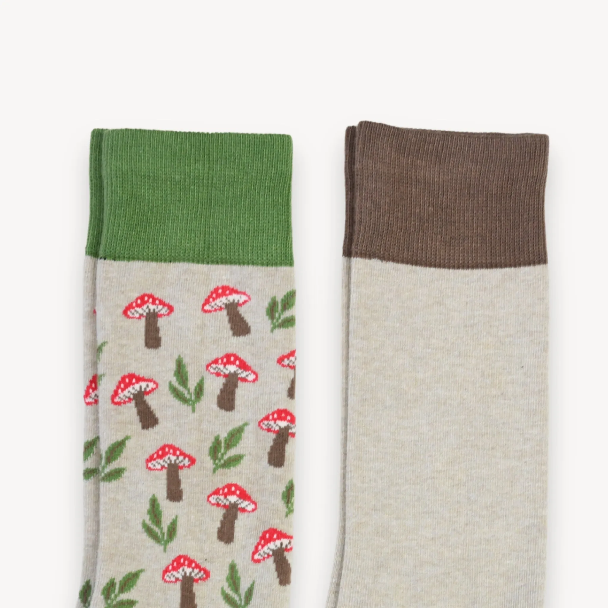Mushroom Meadow Pima Socks - Pack of 2 sold by POKOLOKO product image thumbnail 3