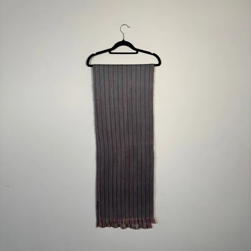Reb/Blue Stripe Scarf sold by POKOLOKO
