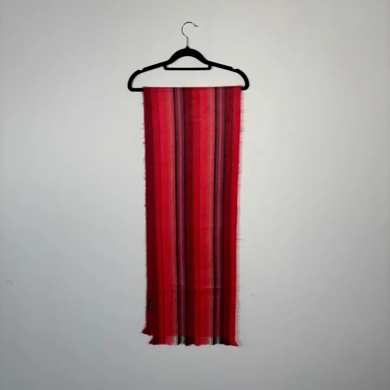 Rouge Stripe Scarf sold by POKOLOKO