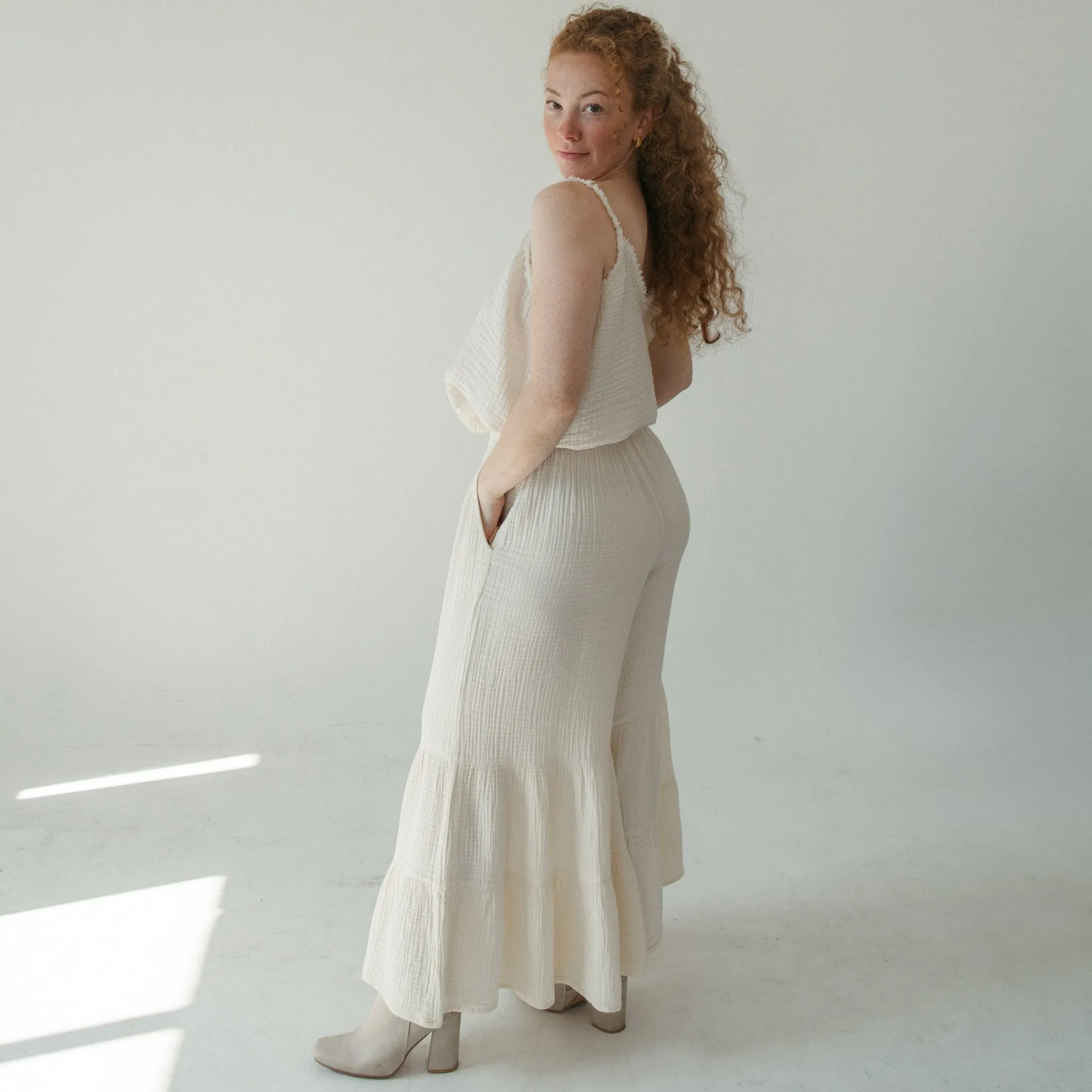 Crinkle Ruffled Pants sold by POKOLOKO product image thumbnail 4