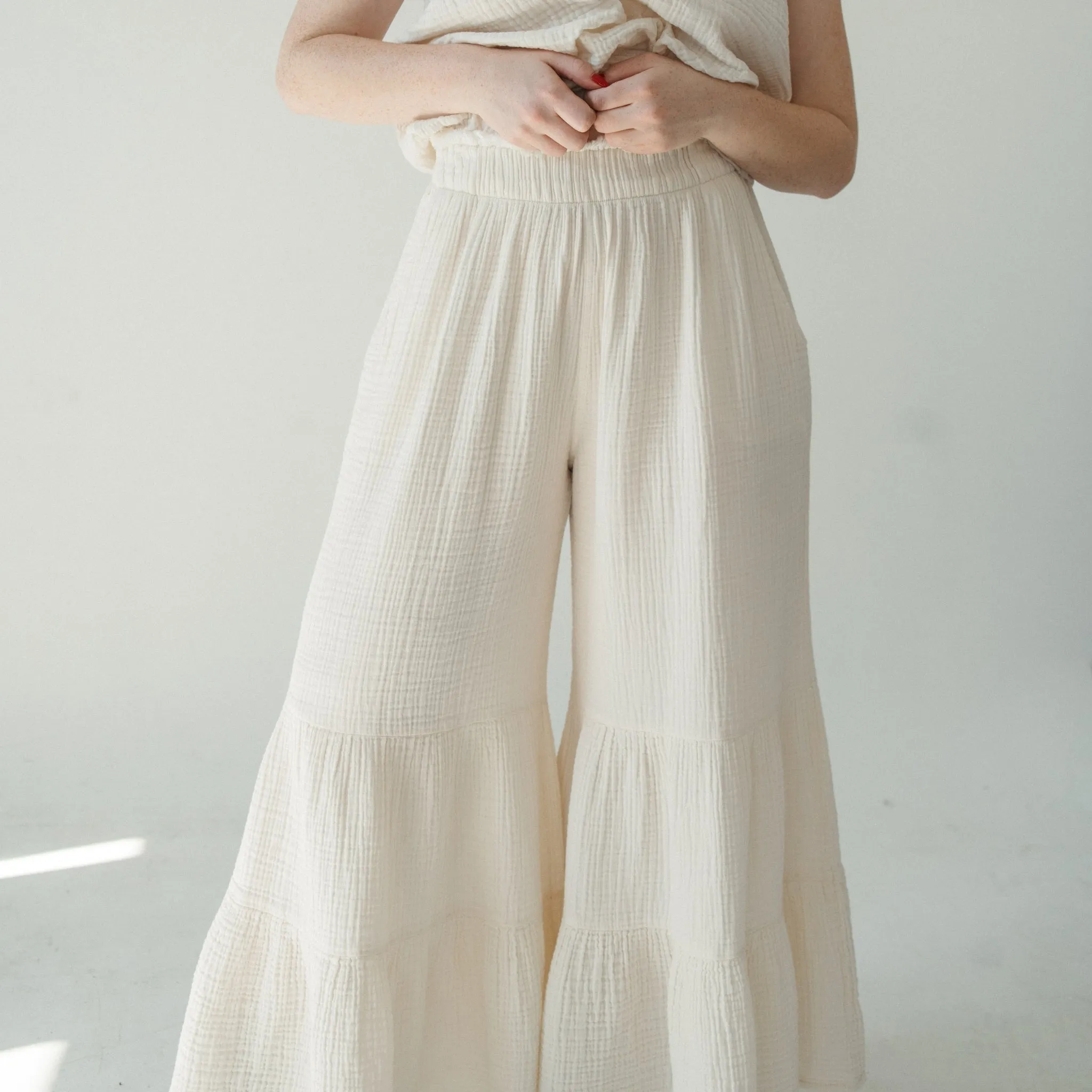 Crinkle Ruffled Pants sold by POKOLOKO product image thumbnail 5