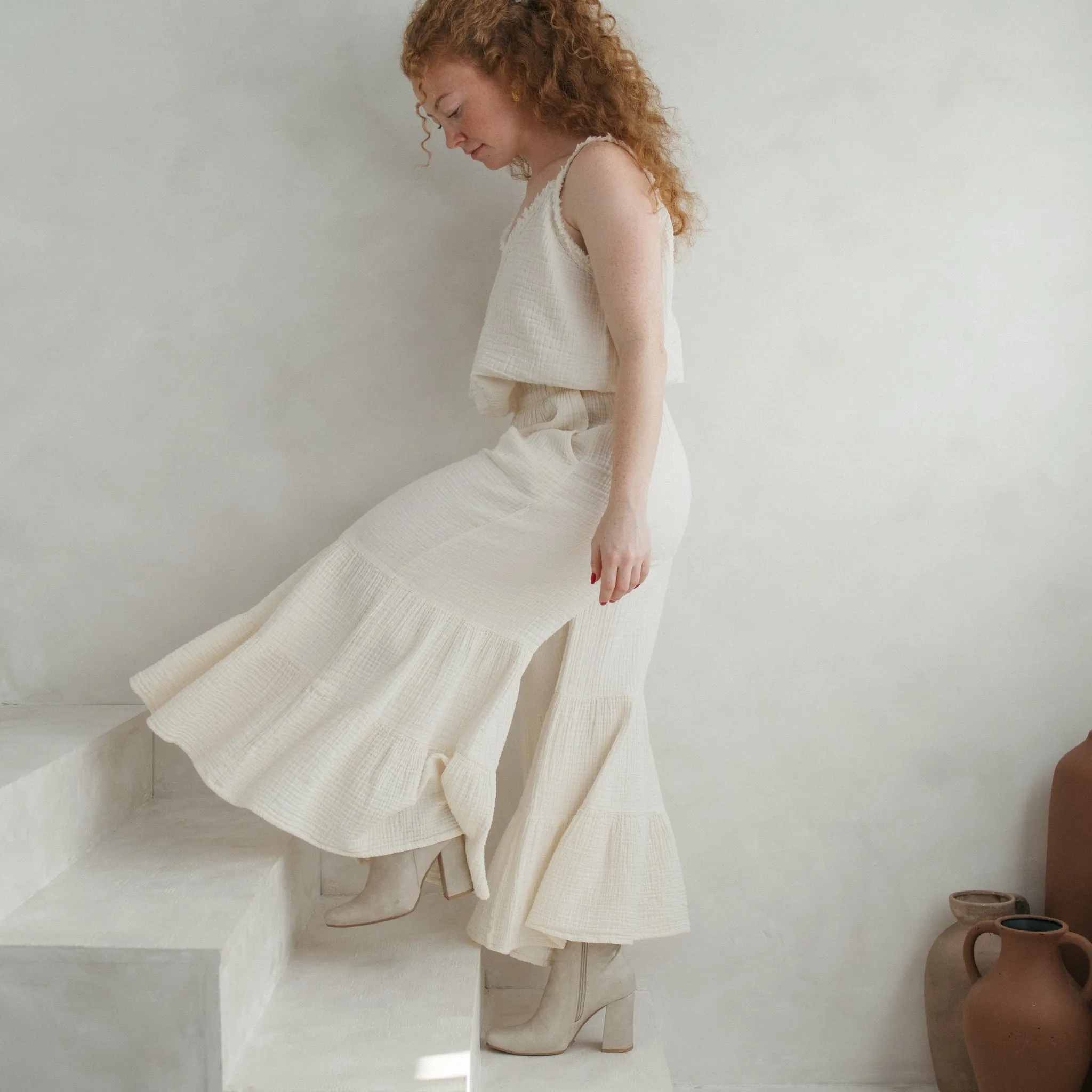 Crinkle Ruffled Pants sold by POKOLOKO product image thumbnail 2