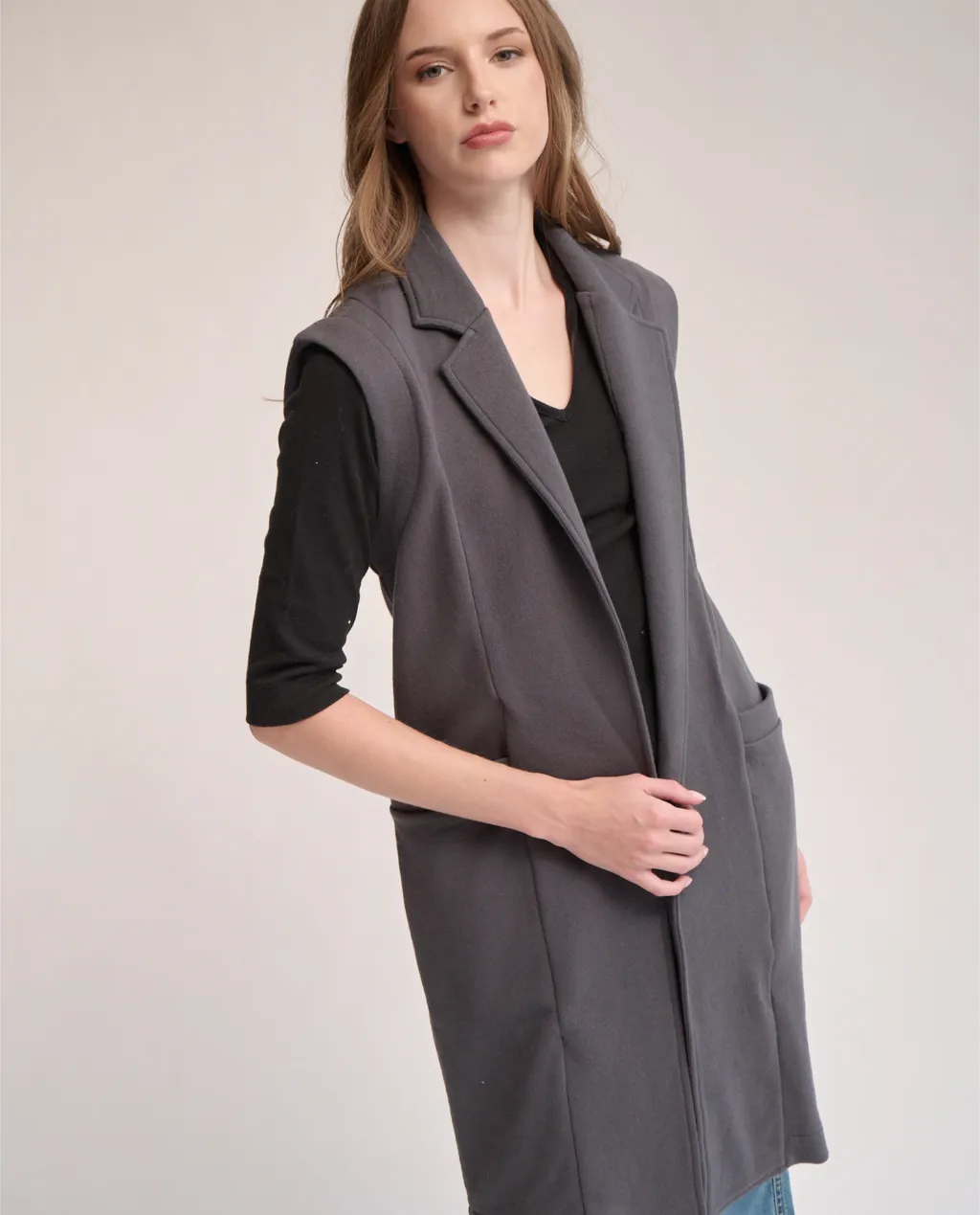 Centie sleeveless blazer sold by preloved