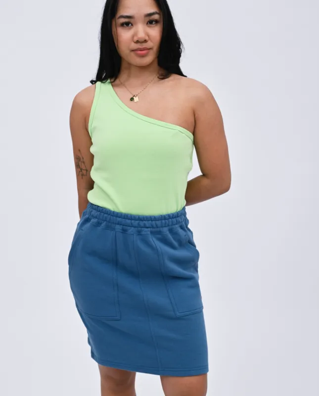 Jean mini skirt sold by preloved