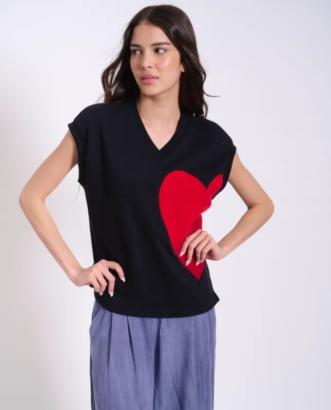 Abby V-neck vest sold by preloved