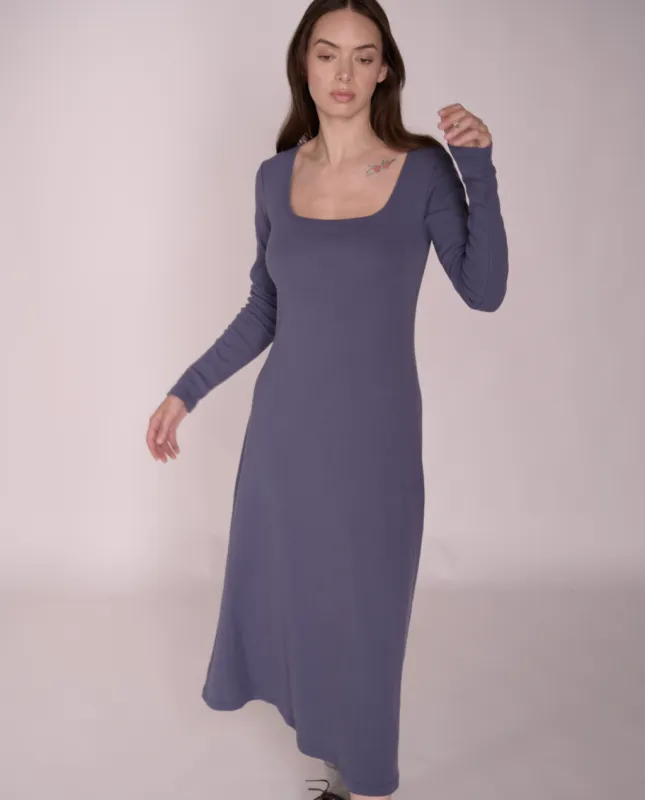 Lennon square neck midi dress sold by preloved