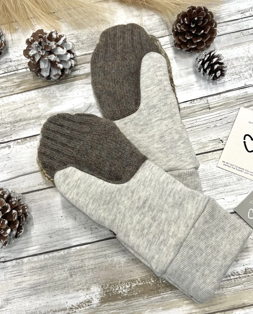 Skye Mitts with Upcycled Wool sold by preloved product image thumbnail 2