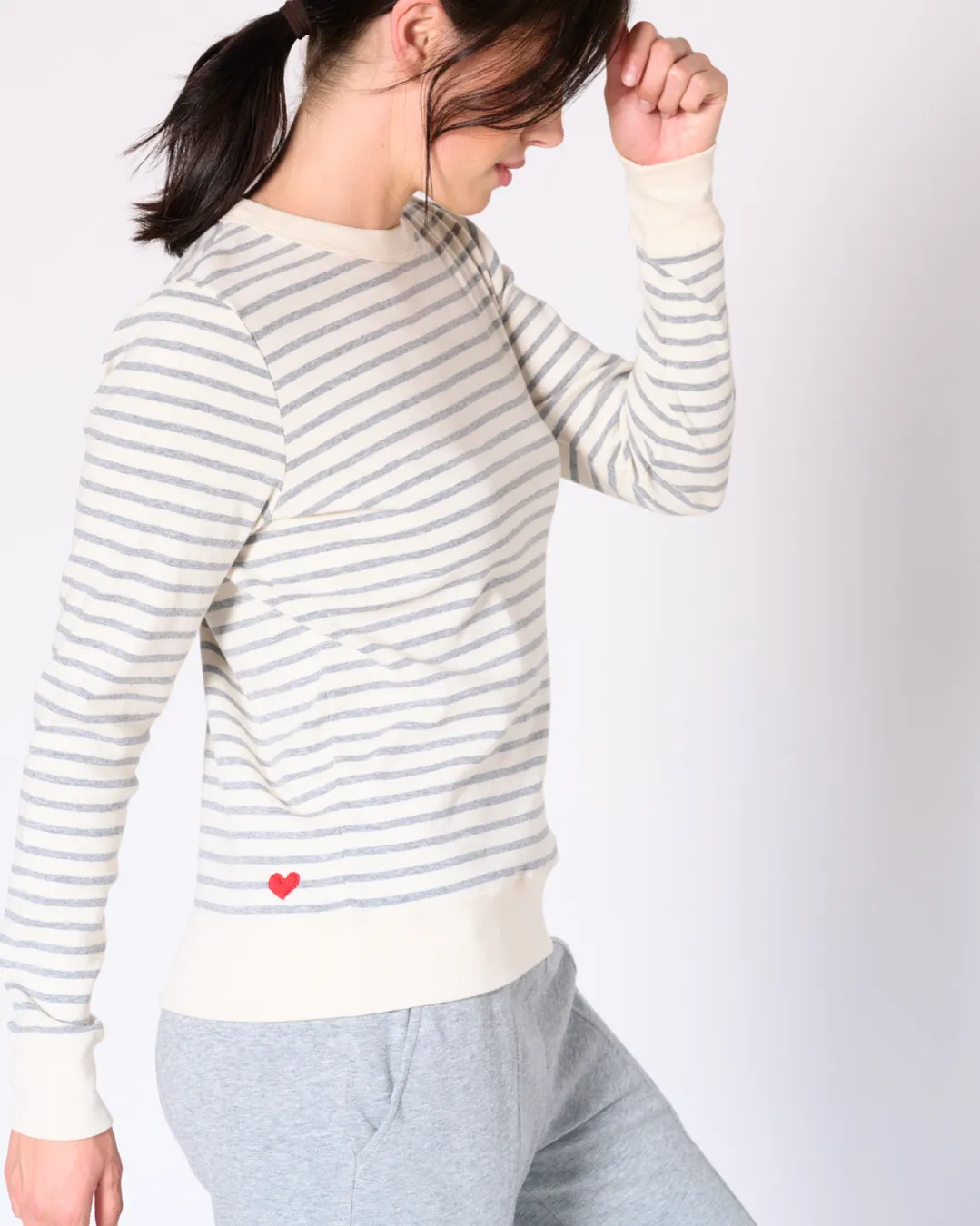 Genevieve stripe crew neck top sold by preloved product image thumbnail 5