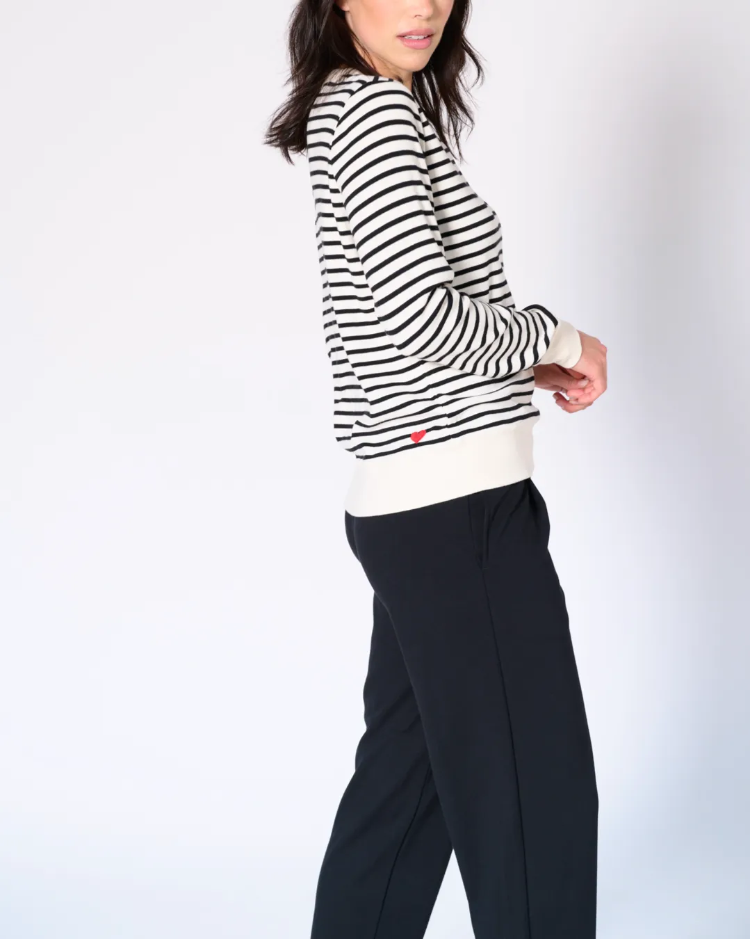 Genevieve stripe crew neck top sold by preloved product image thumbnail 2