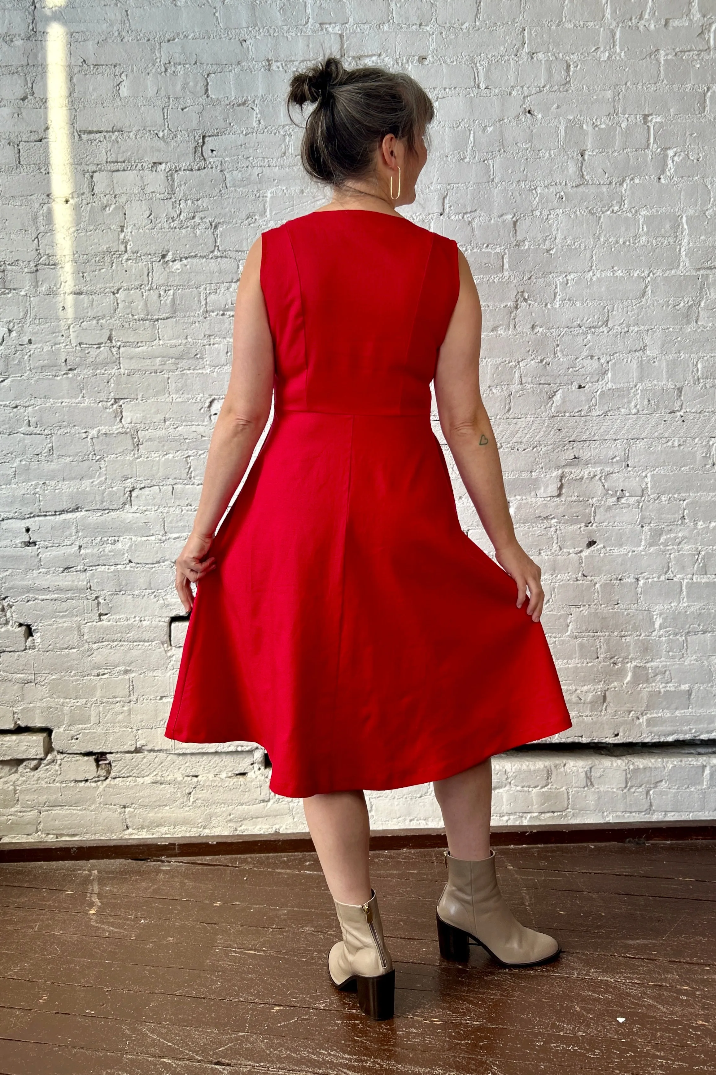 FINAL SALE Bodega Dress - Crimson sold by Smoking Lily product image thumbnail 3