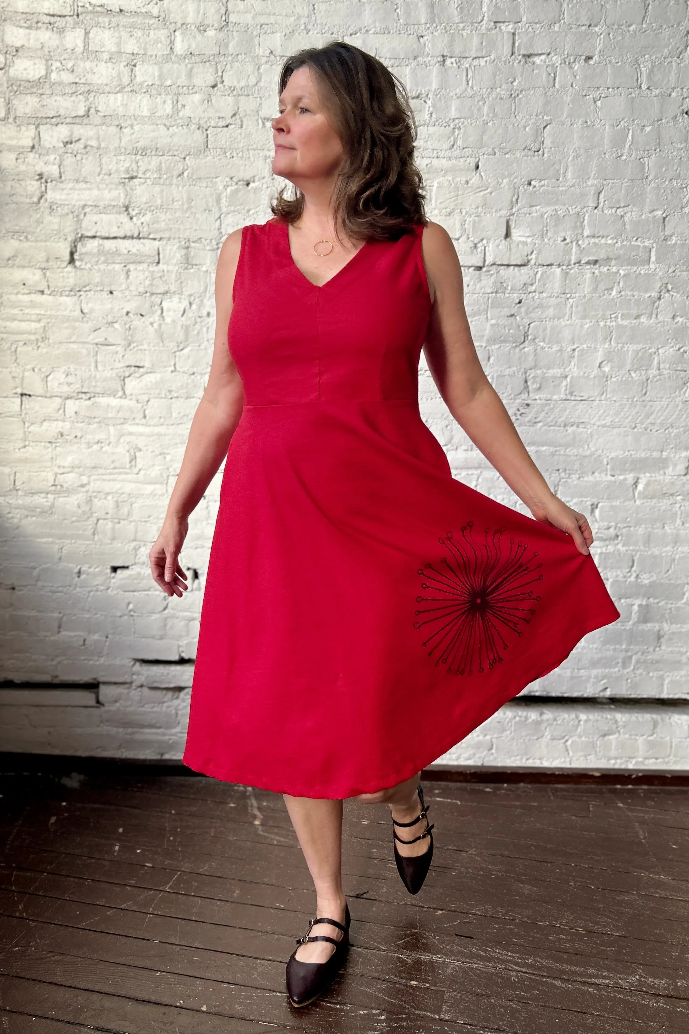 FINAL SALE Bodega Dress - Crimson sold by Smoking Lily product image thumbnail 5