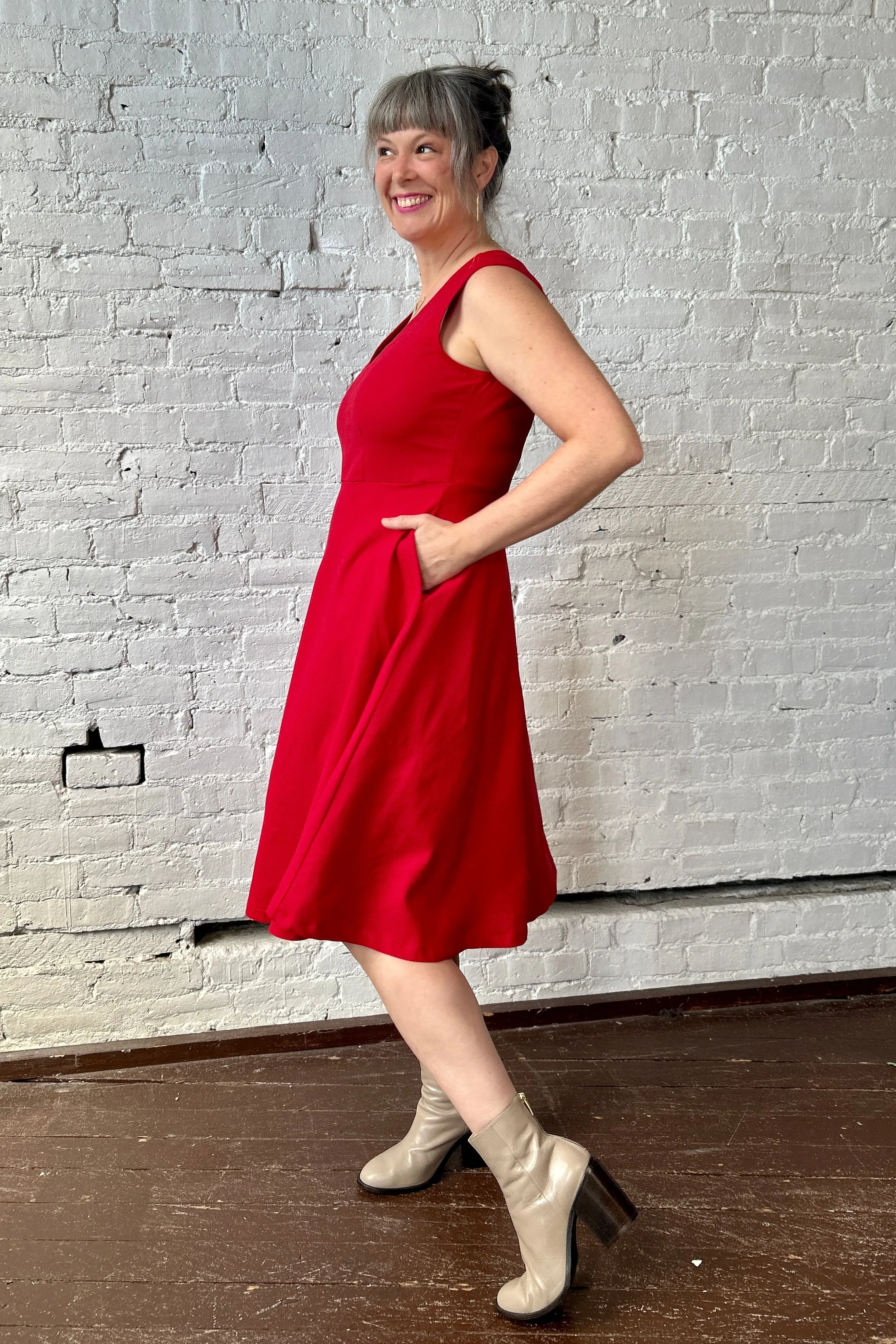 FINAL SALE Bodega Dress - Crimson sold by Smoking Lily product image thumbnail 2