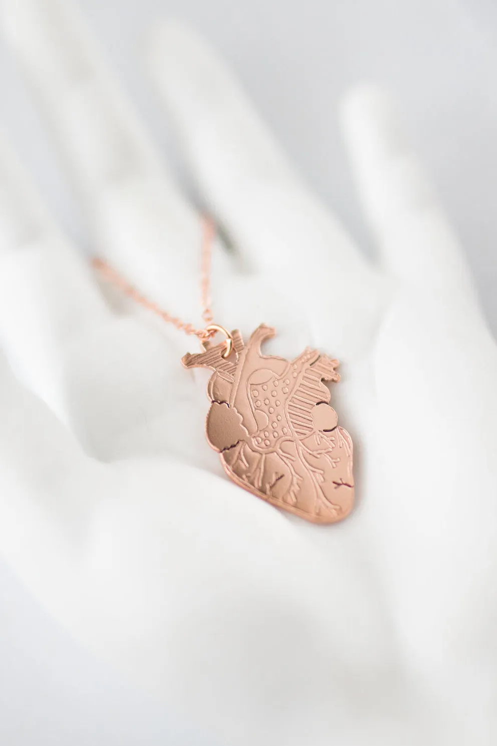 Smithstine Copper Etched Anatomical Heart Necklace sold by Smoking Lily product image thumbnail 3
