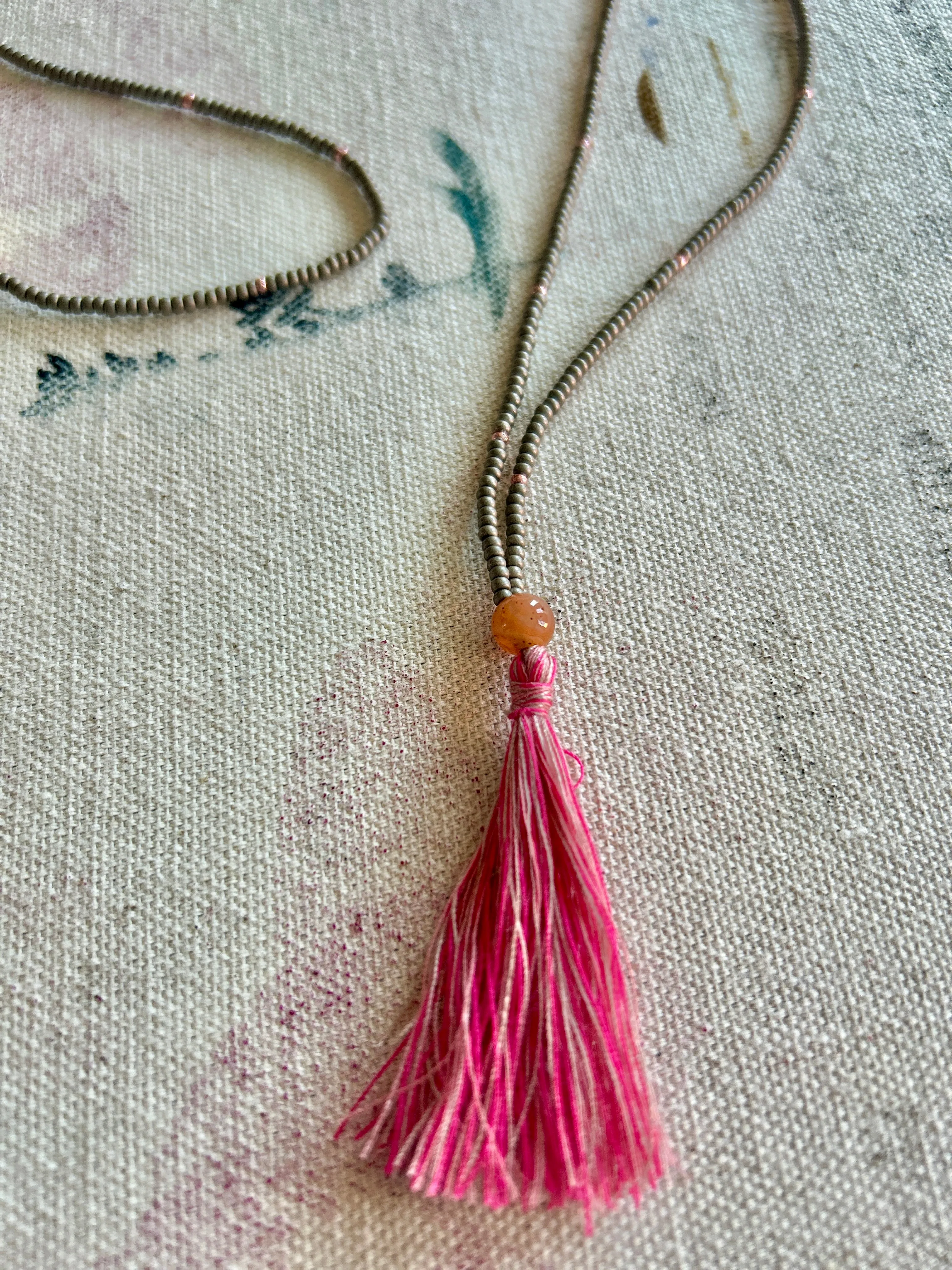 Lark - Beaded Tassel Necklace sold by Smoking Lily product image thumbnail 5
