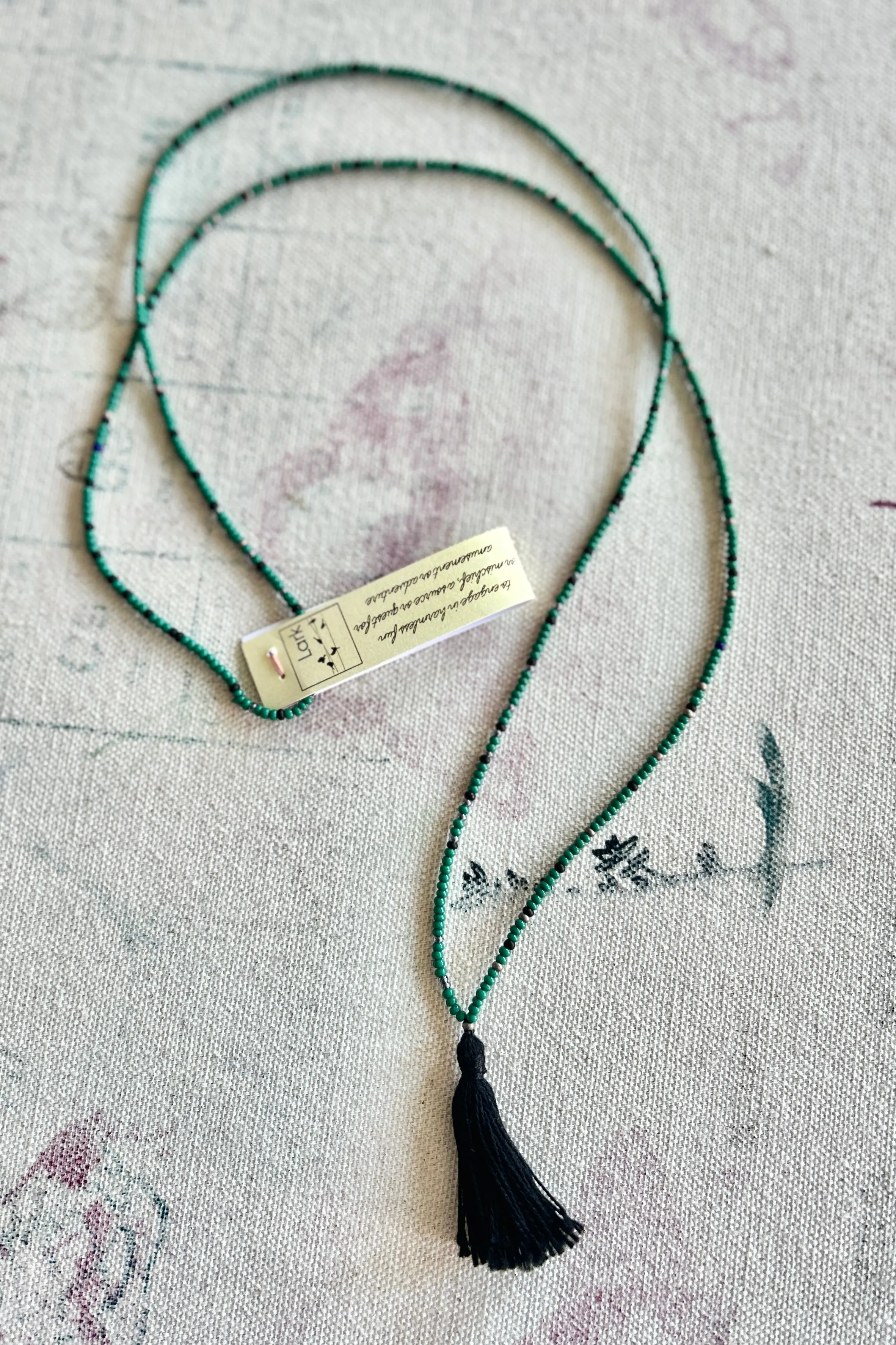Lark - Beaded Tassel Necklace sold by Smoking Lily product image thumbnail 3