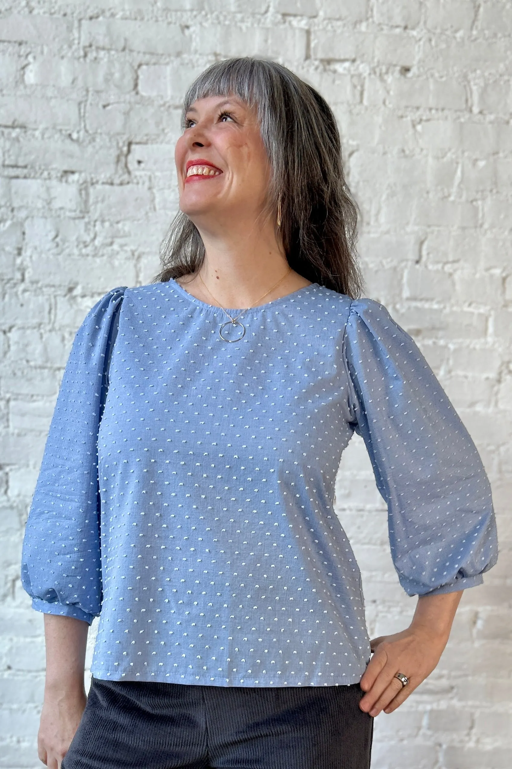 Brioche Top - Swiss Dot sold by Smoking Lily