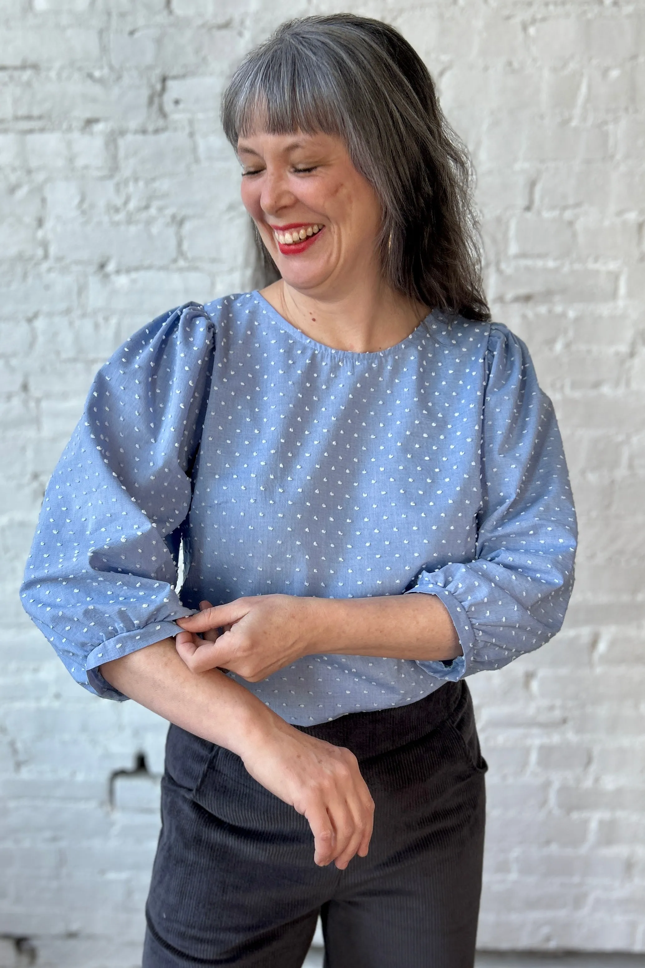 Brioche Top - Swiss Dot sold by Smoking Lily product image thumbnail 3