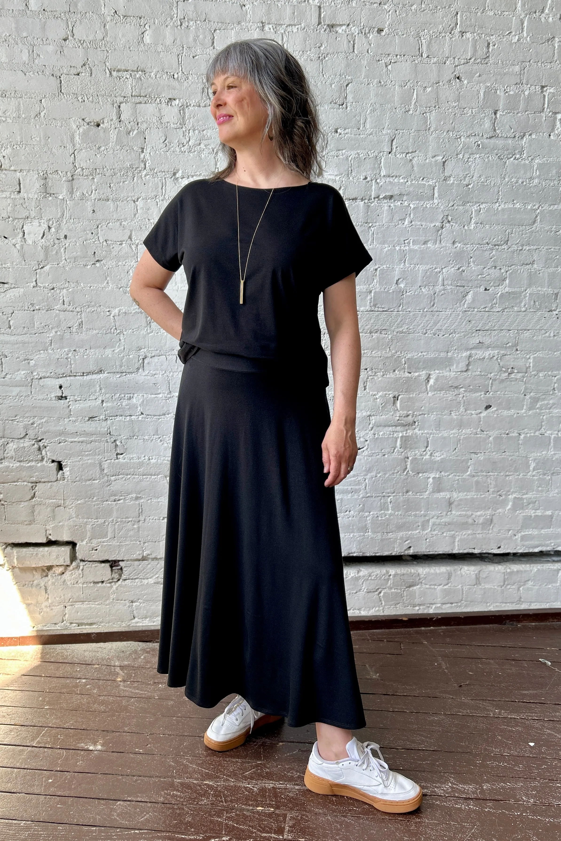 Rufous Skirt - Black Unprinted sold by Smoking Lily