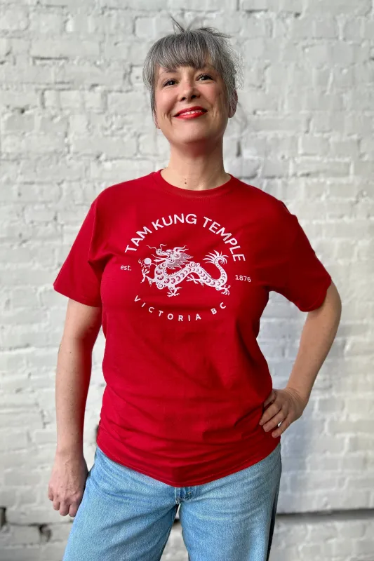 Tam Kung Temple Tee - Red made by Smoking Lily