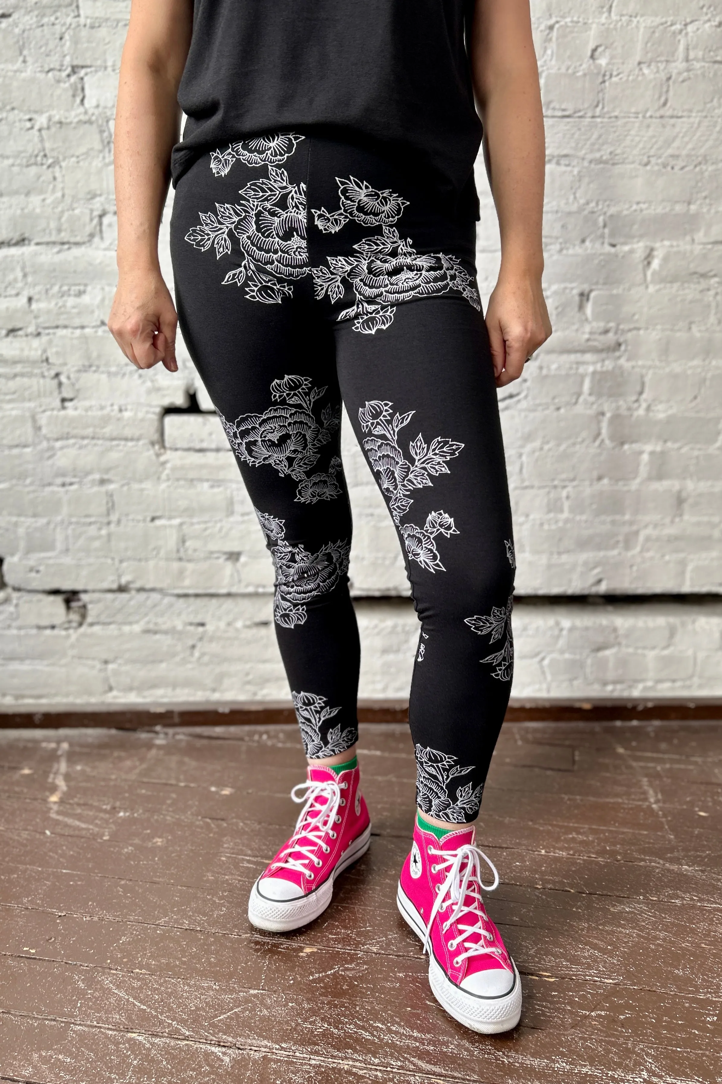 Leggings 7/8 - Black sold by Smoking Lily product image thumbnail 2