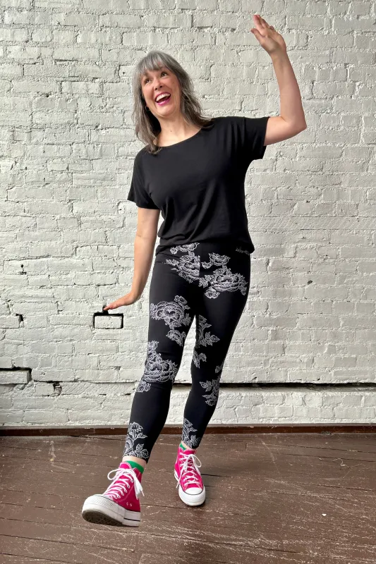 Leggings 7/8 - Black sold by Smoking Lily