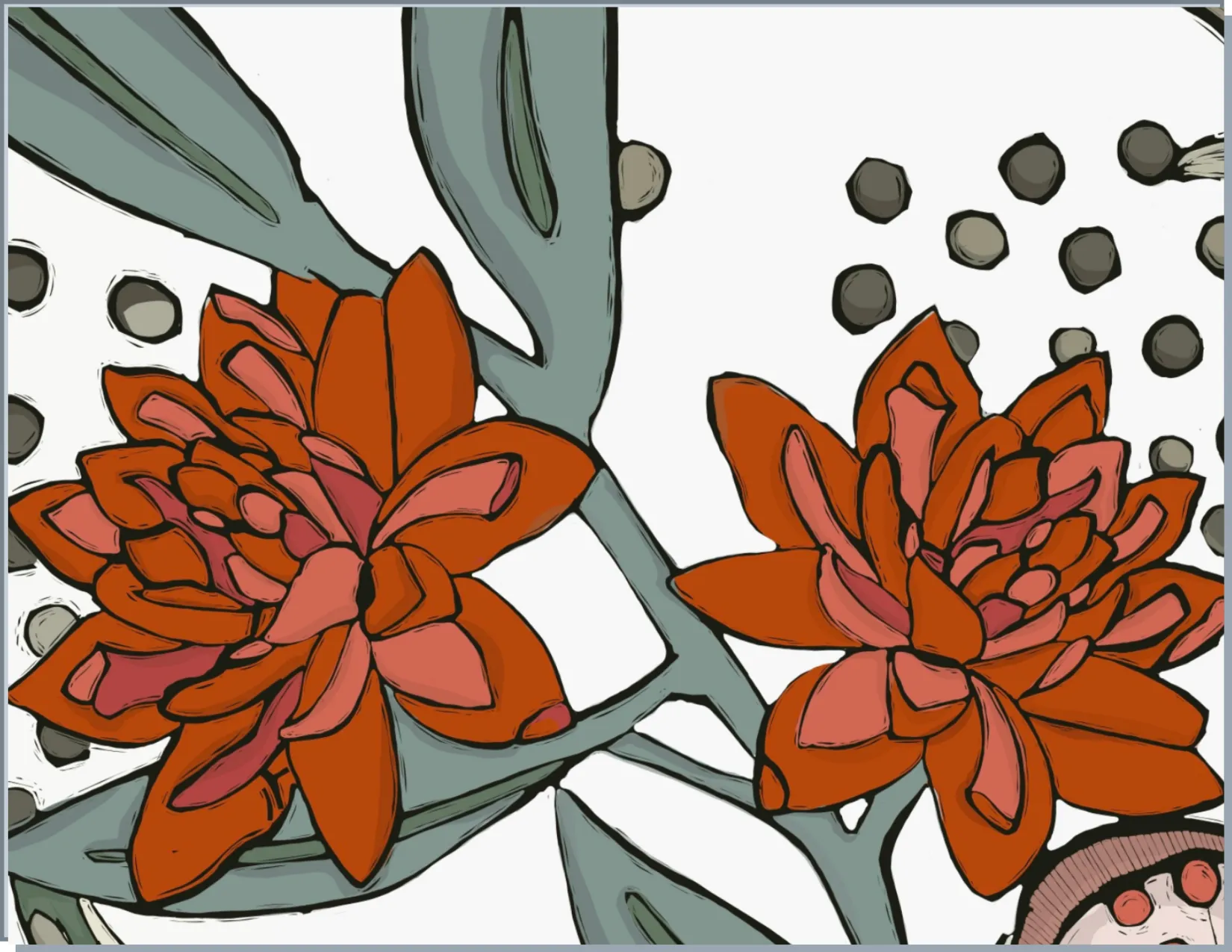 Newfolk&Cabin Blooming Camellias - Greeting Card sold by Smoking Lily