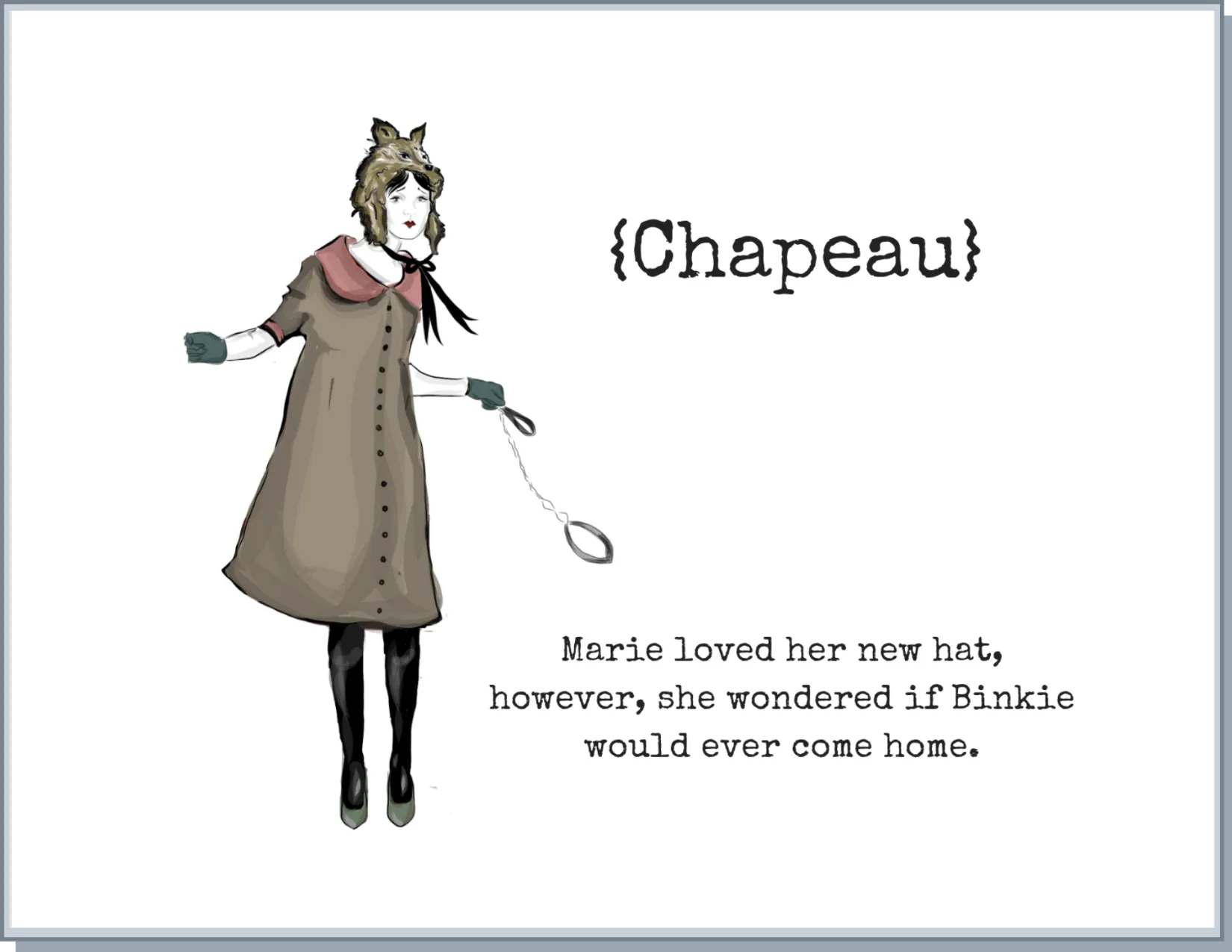 Newfolk&Cabin Chapeau - Greeting Card sold by Smoking Lily