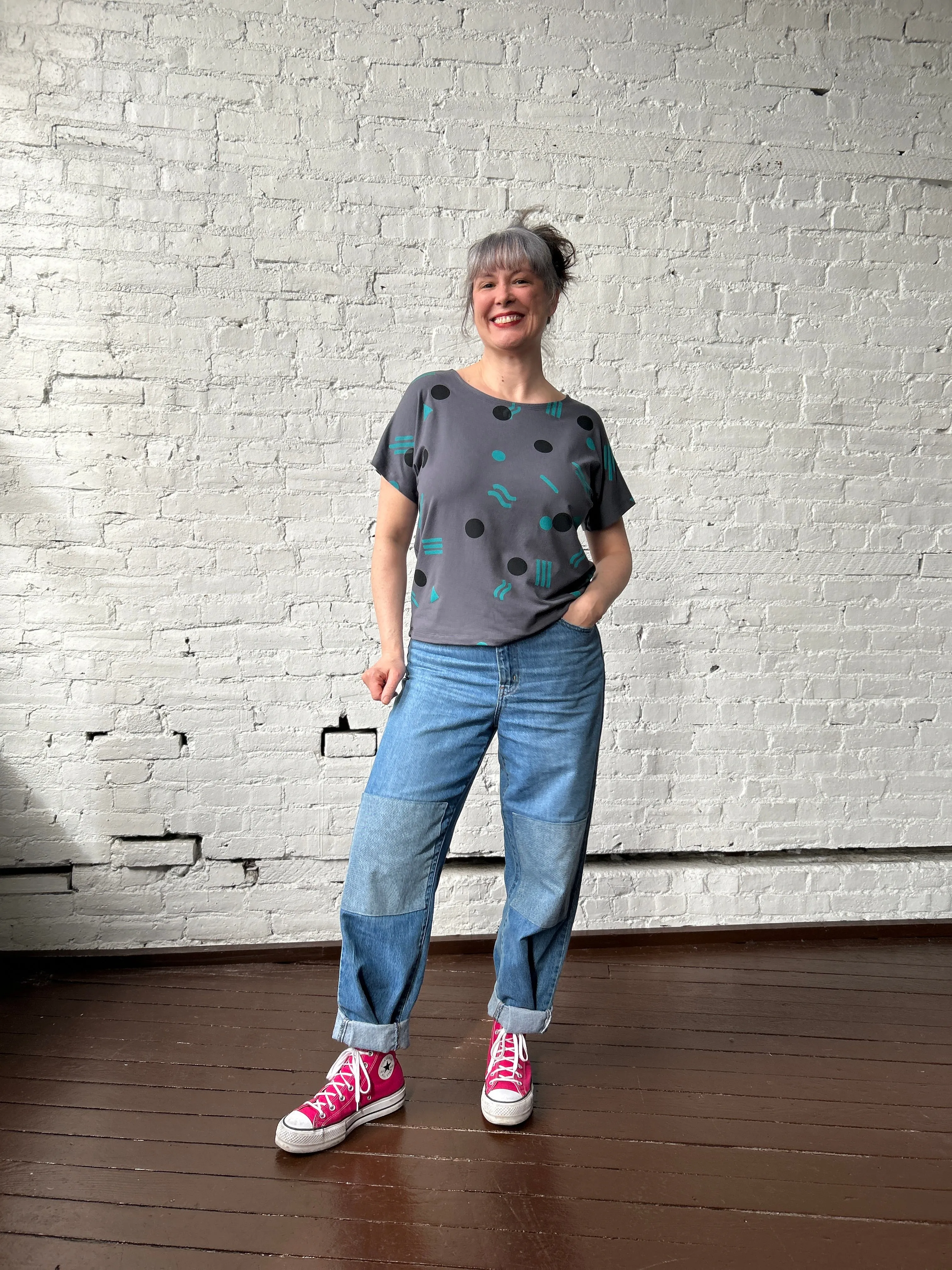 Boatneck Tee - Shadow sold by Smoking Lily product image thumbnail 4