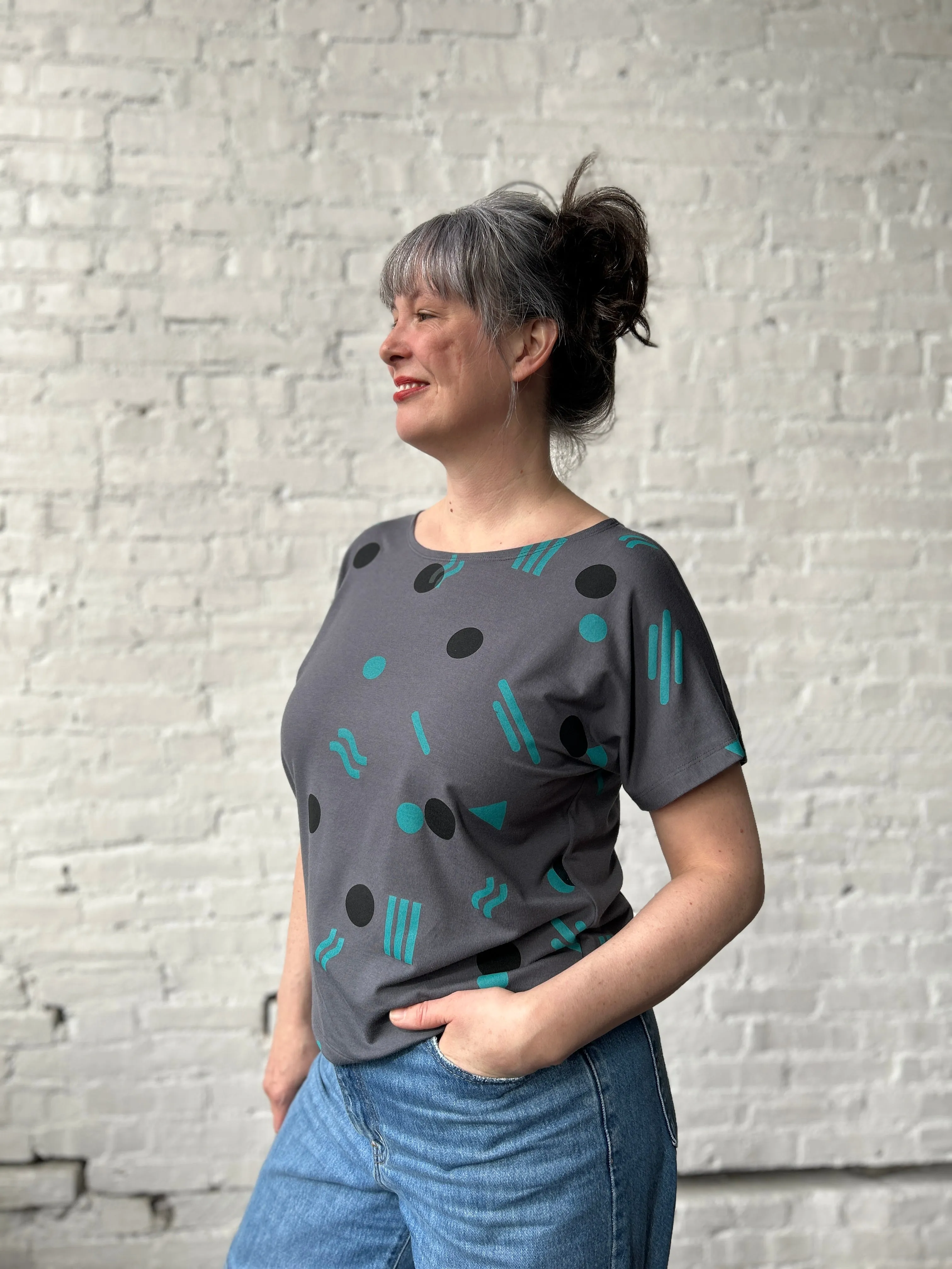 Boatneck Tee - Shadow sold by Smoking Lily product image thumbnail 3