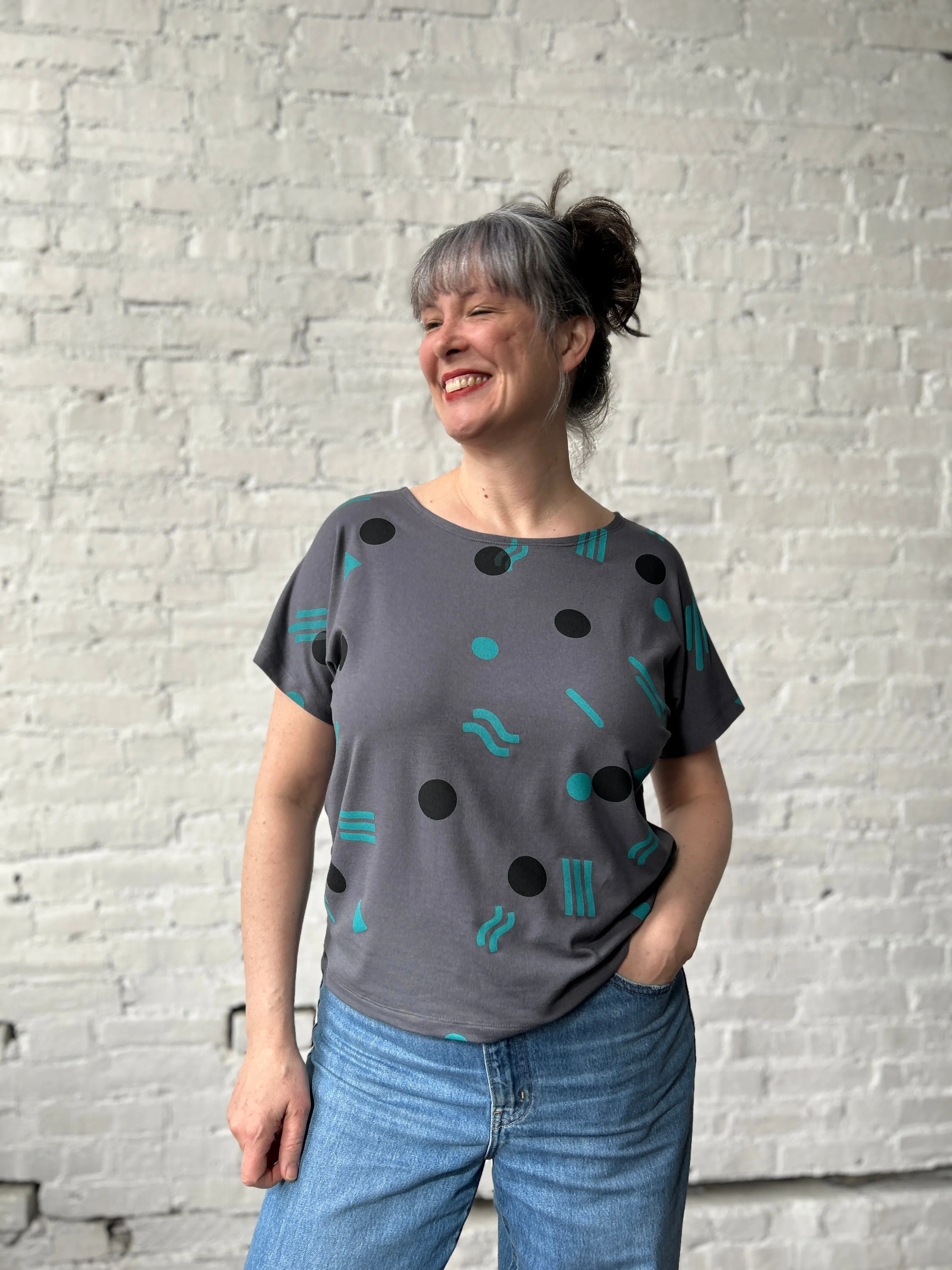 Boatneck Tee - Shadow sold by Smoking Lily product image thumbnail 2